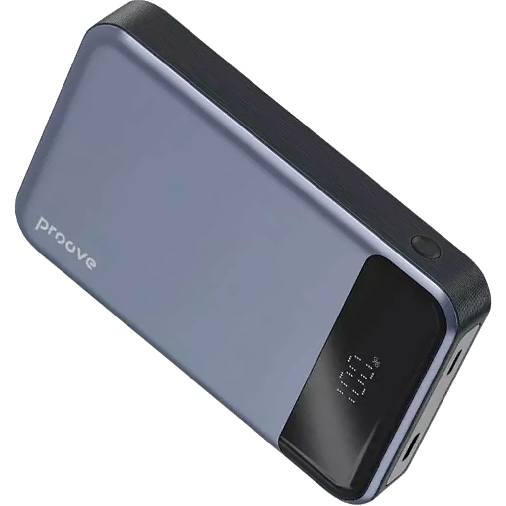 Повербанк з бездротовою зарядкою PROOVE Hoodman Magnetic 20W 10000mAh Gray