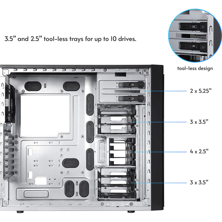 Корпус CHIEFTEC Uni BW-01B-OP