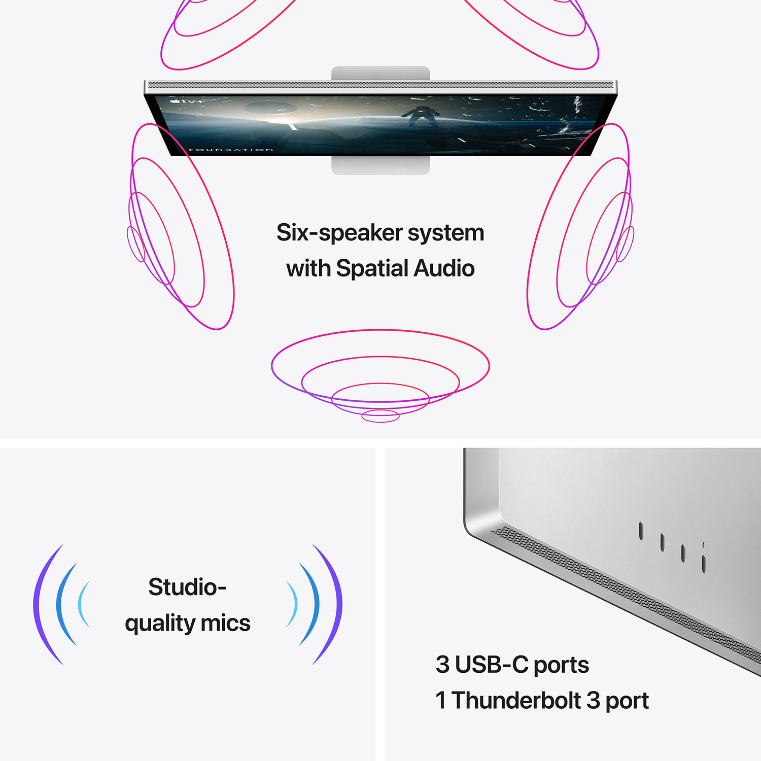 Монітор 27" APPLE Studio Display Standard glass with tilt-adjustable stand (MFEX4RU/A)