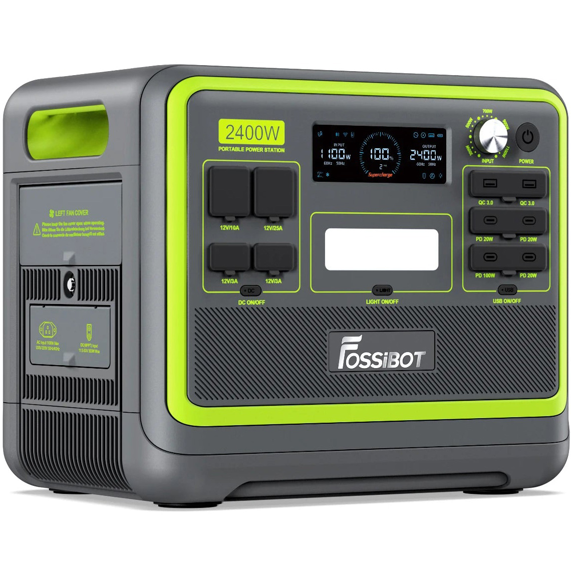 Зарядная станция FOSSIBOT F2400 Green