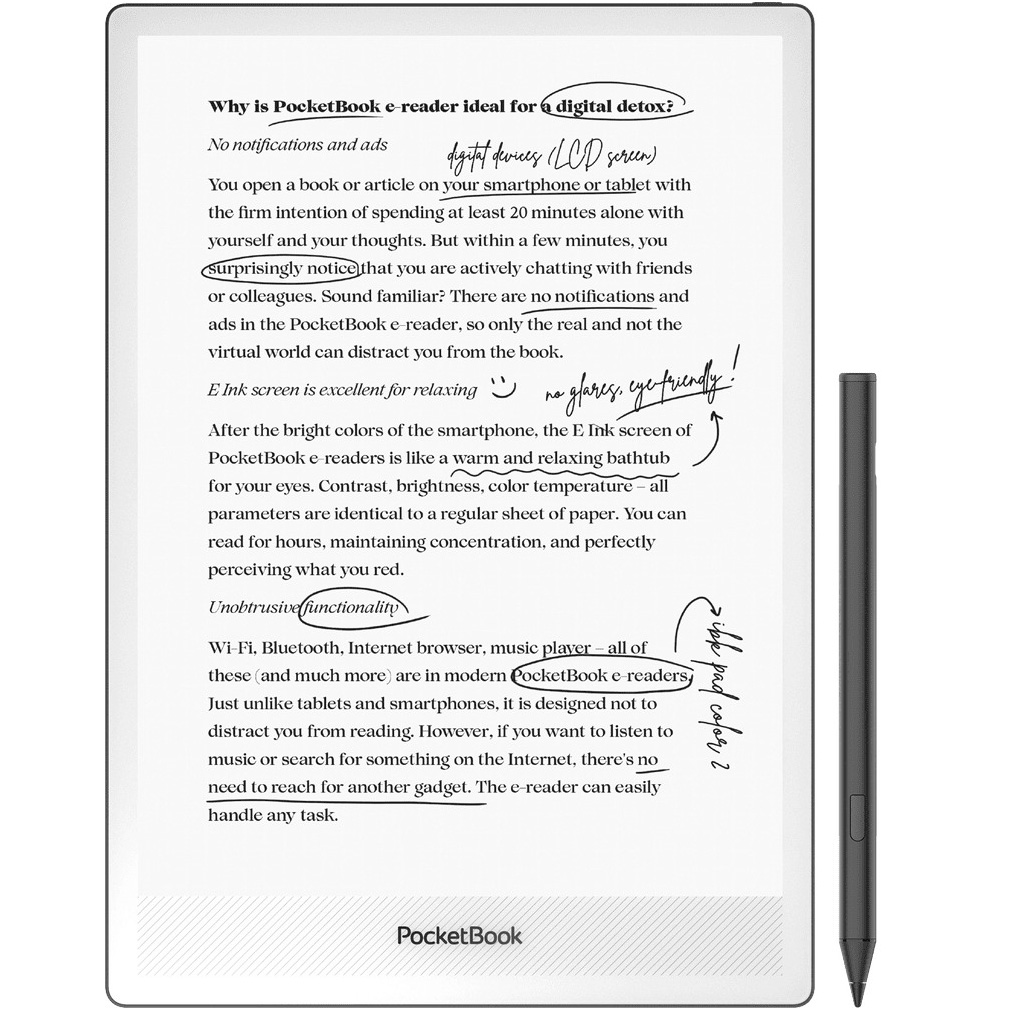 Электронная книга POCKETBOOK InkPad One Matte Black (PB1030-8-WW)