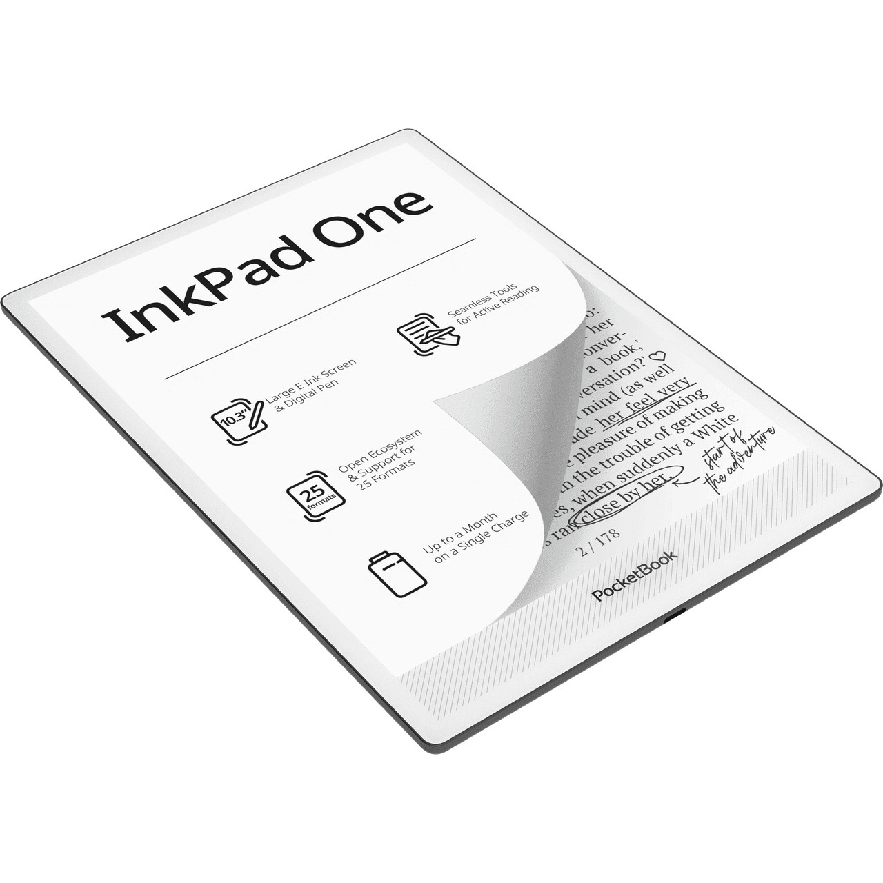 Электронная книга POCKETBOOK InkPad One Matte Black (PB1030-8-WW)