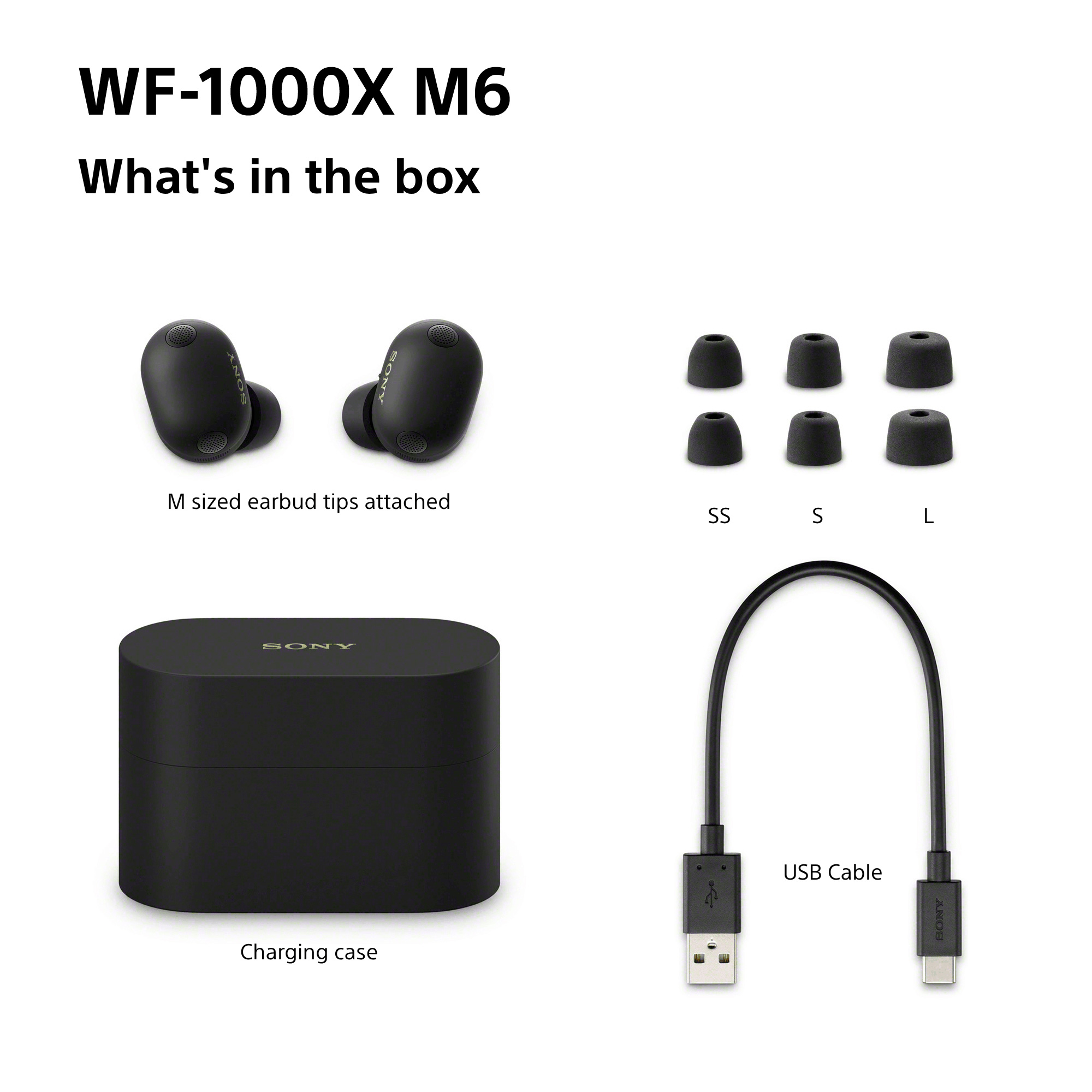 Навушники SONY WF-1000XM6 (WF1000XM6B.CE7)