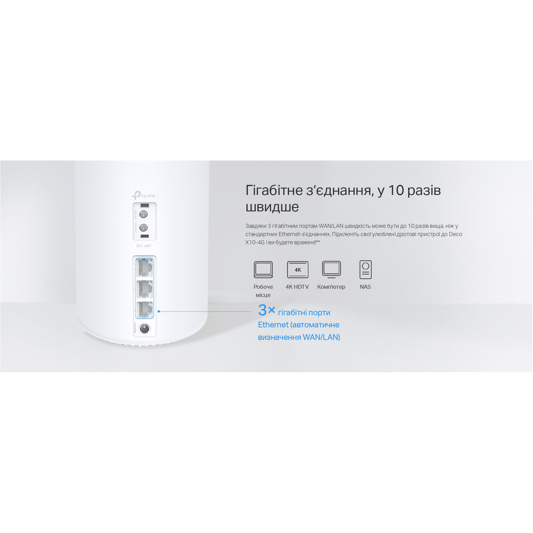Wi-Fi Mesh система TP-LINK Deco X10-4G