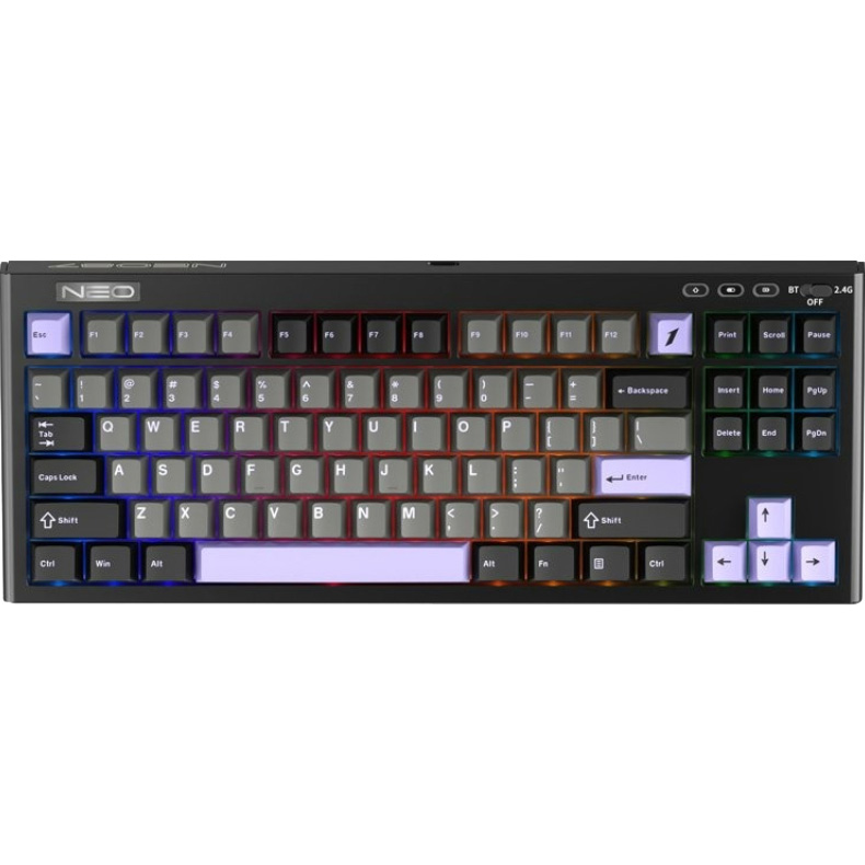 Клавиатура беспроводная 1STPLAYER NEO87 Wireless Midnight Violet