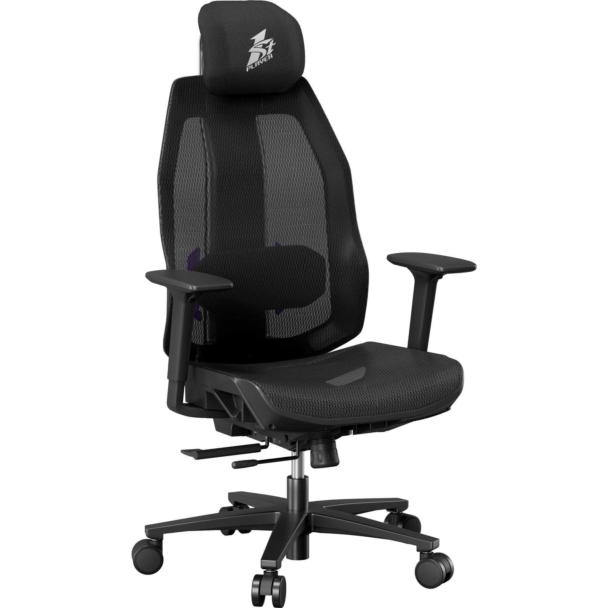 Кресло геймерское 1STPLAYER Ergo Aero Black/Purple