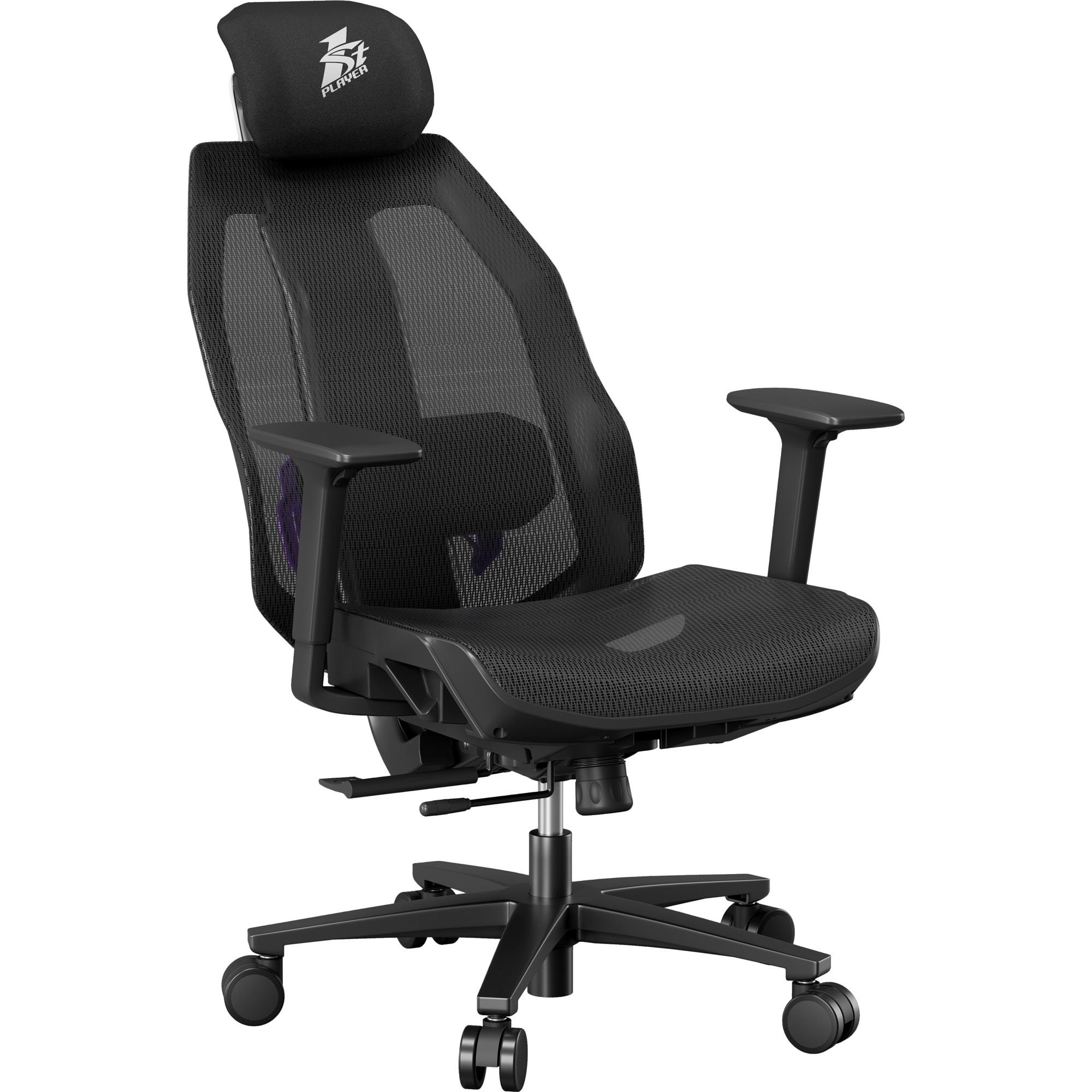 Кресло геймерское 1STPLAYER Ergo Aero Black/Purple