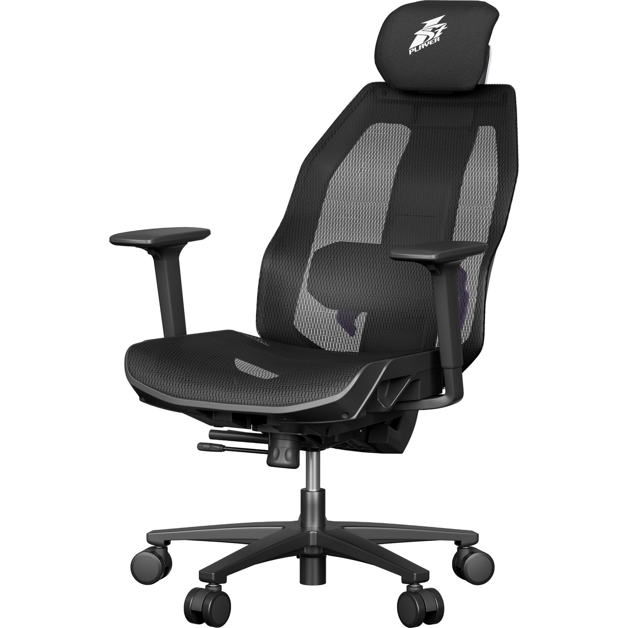 Кресло геймерское 1STPLAYER Ergo Aero Black/Purple