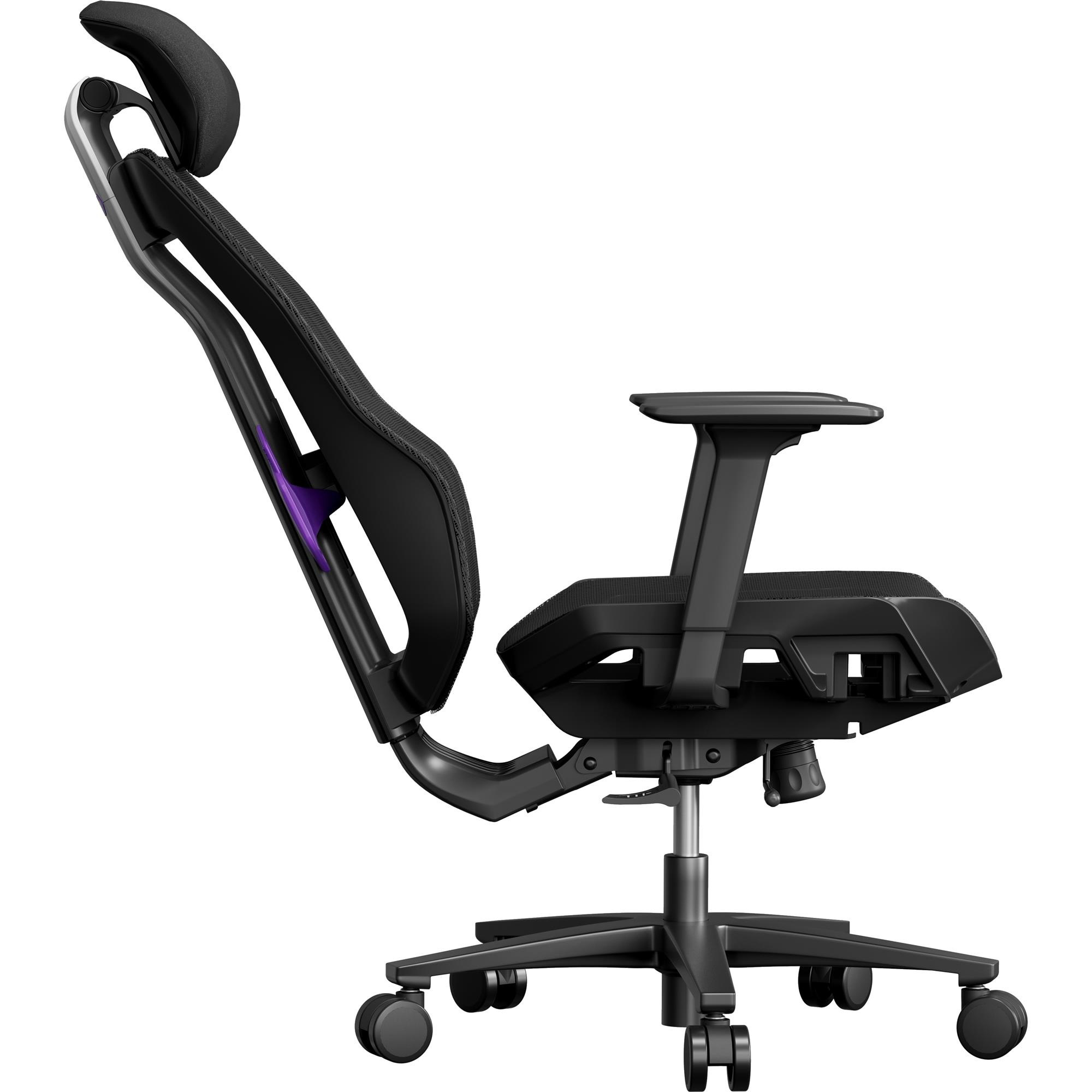 Кресло геймерское 1STPLAYER Ergo Aero Black/Purple