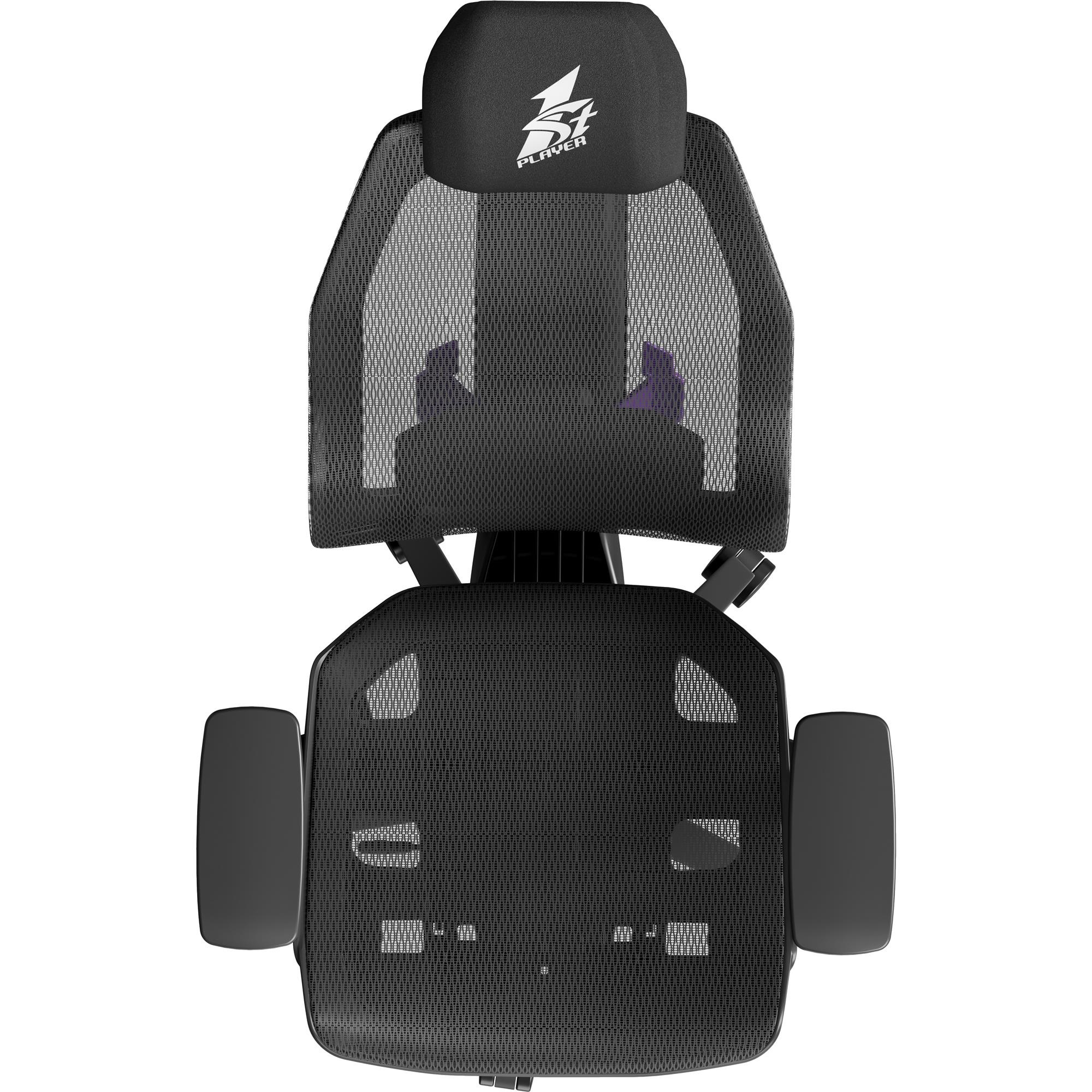 Кресло геймерское 1STPLAYER Ergo Aero Black/Purple