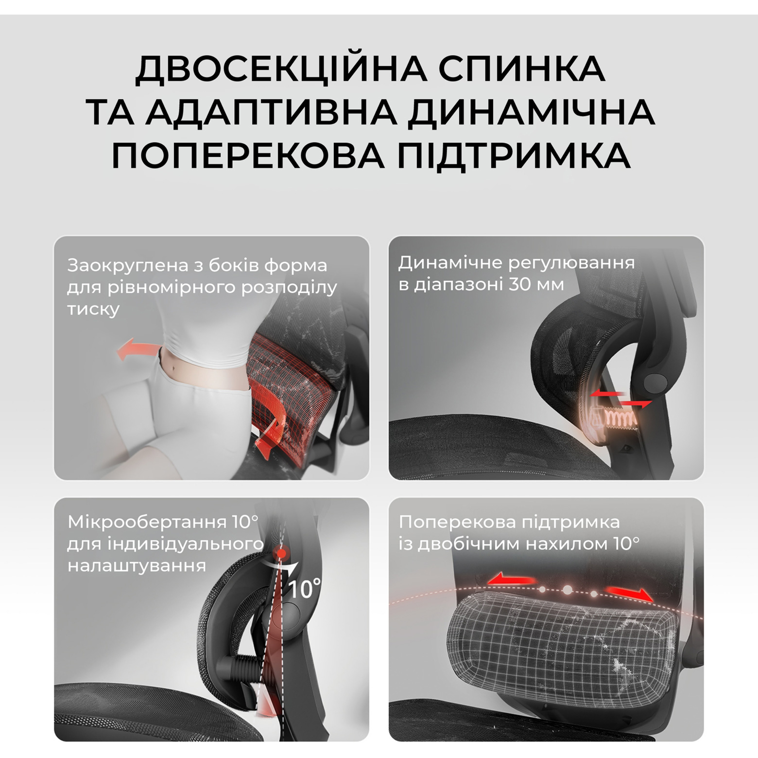 Кресло офисное SIHOO M59AS Mesh Black