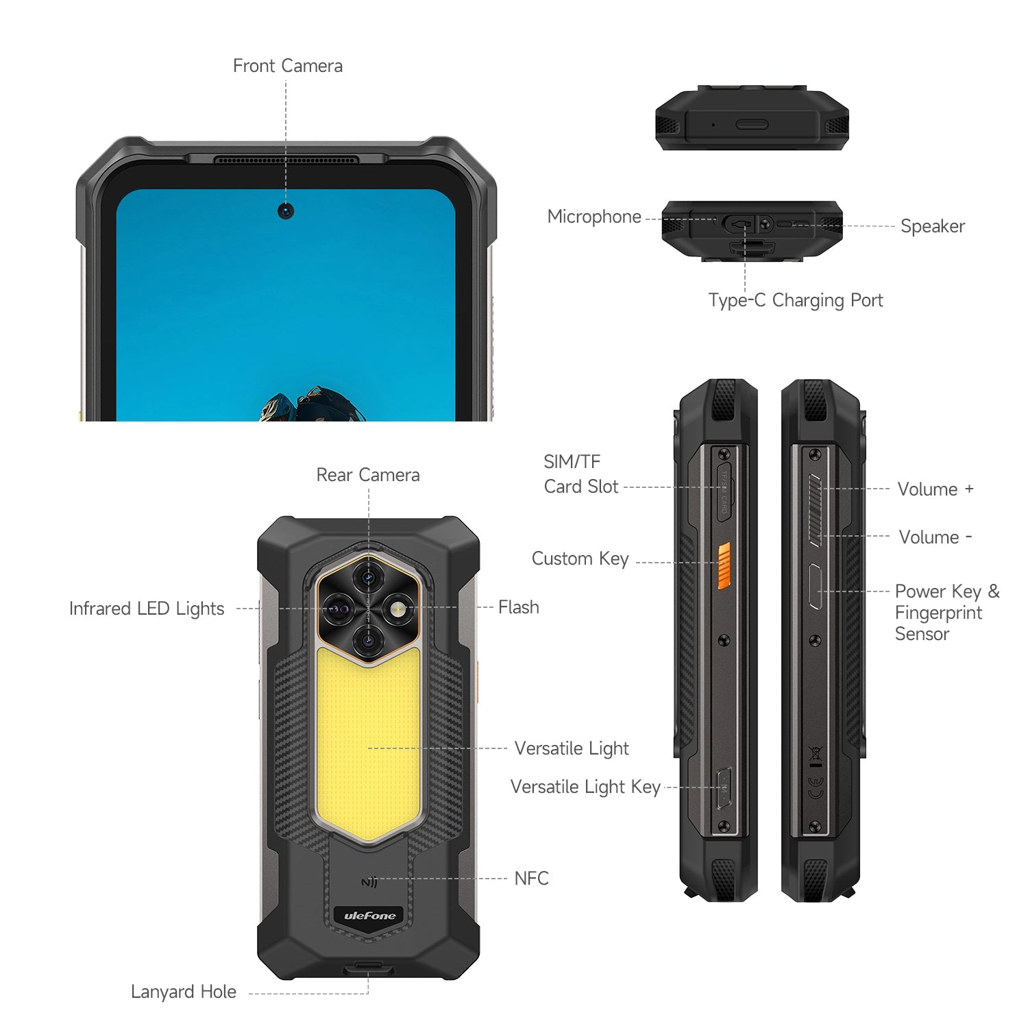 Смартфон ULEFONE RugKing 5 Pro 8/256GB Black