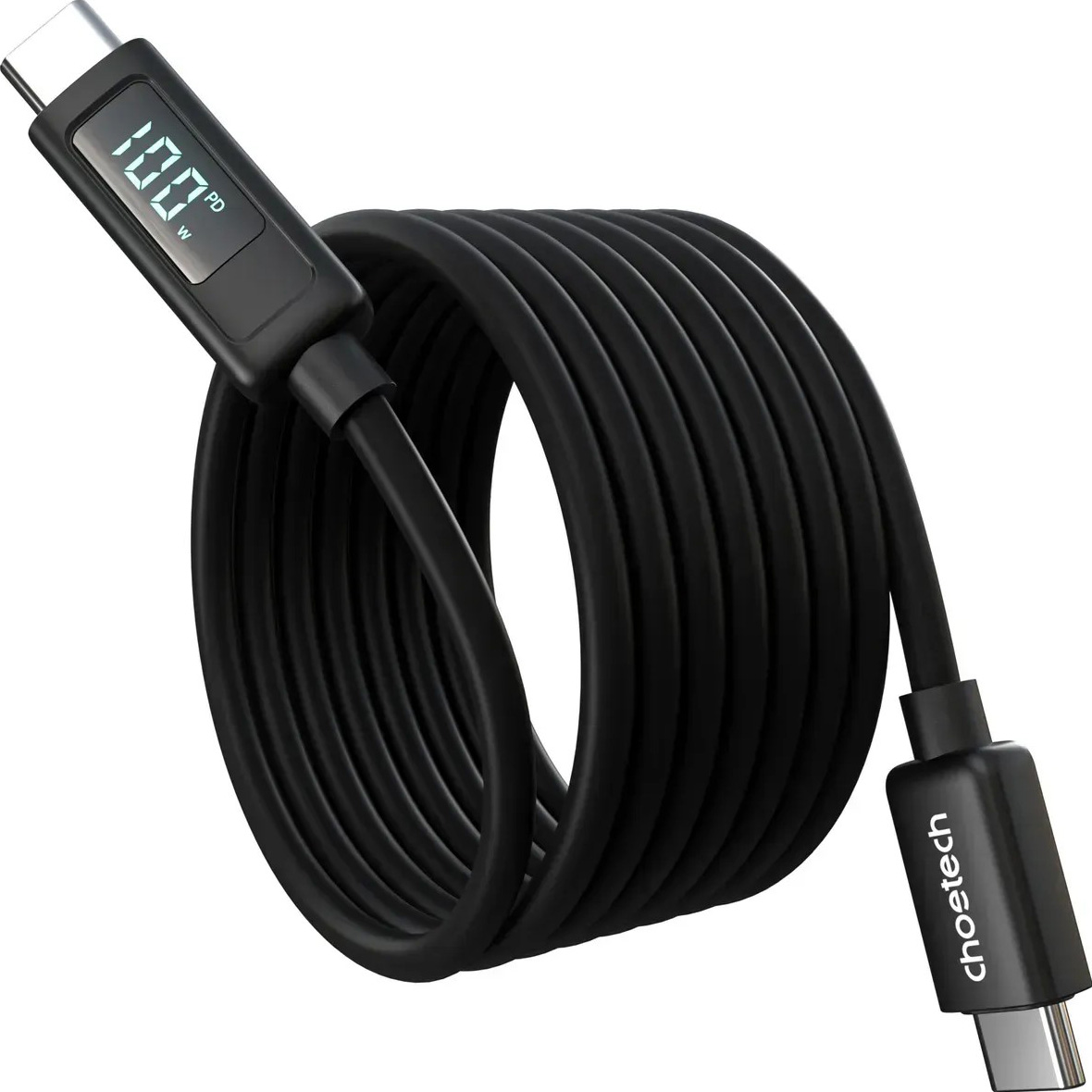 Кабель CHOETECH XCC-1064 USB-C to USB-C 100W 1.2м Black