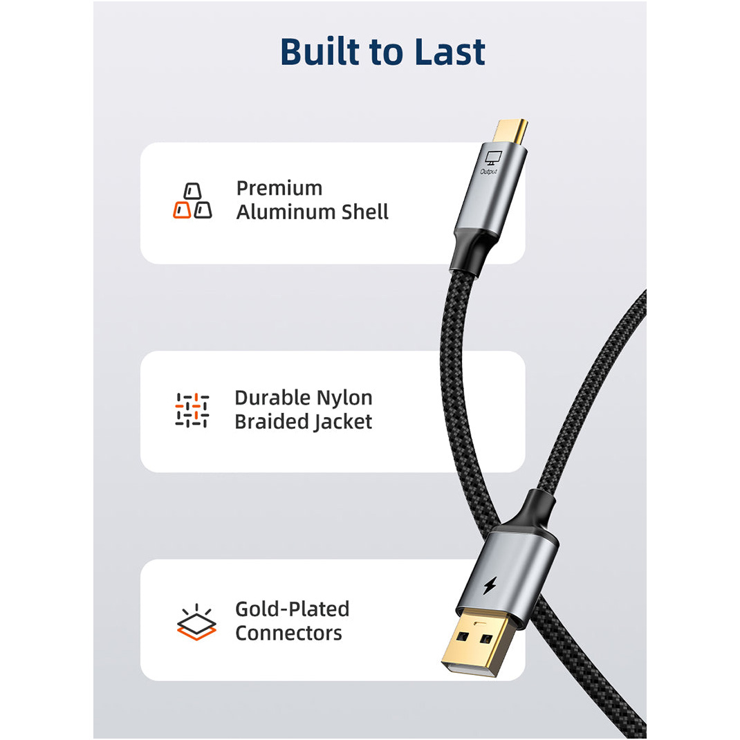 Кабель CABLETIME USB-C - HDMI/USB-A 2м Black/Gray (CC18L)