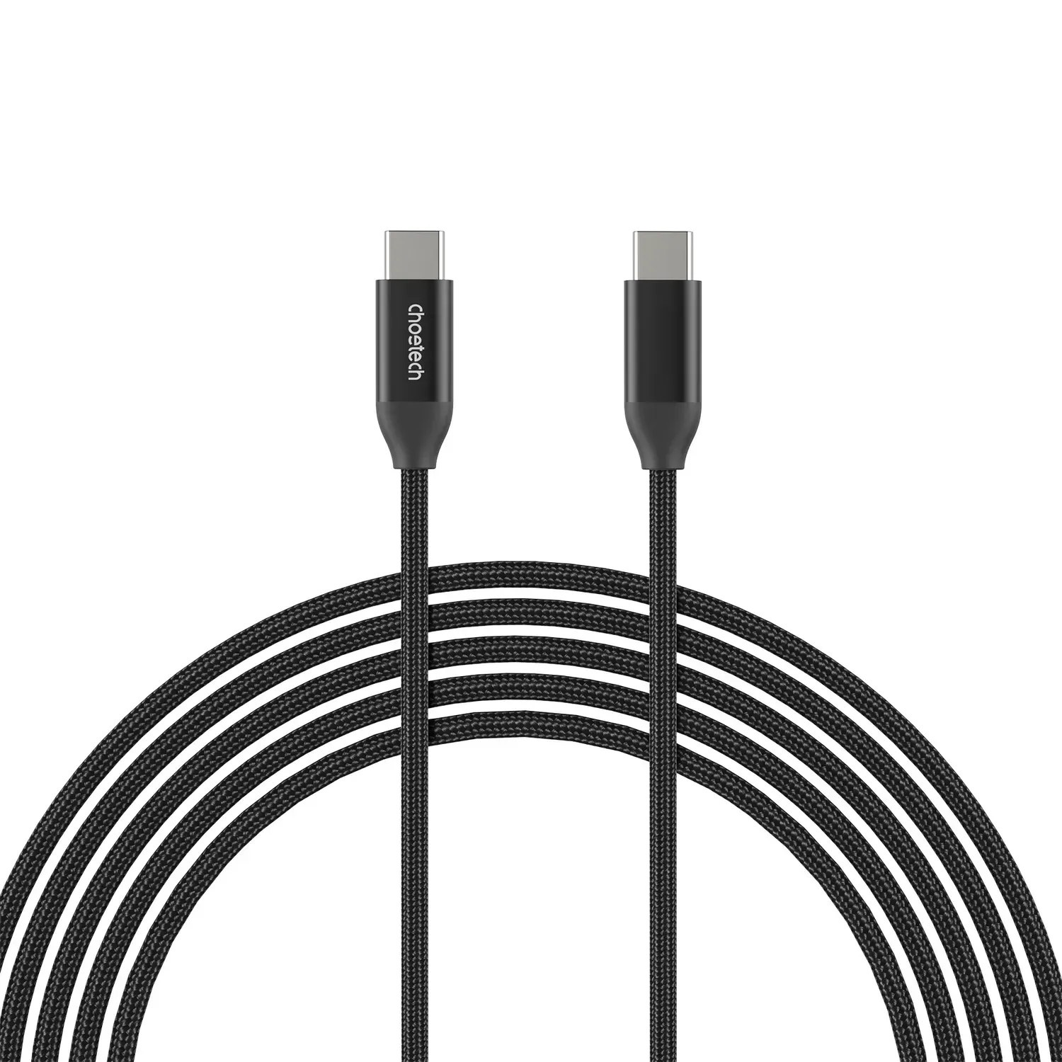 Комплект з 2 кабелів CHOETECH XCC-1060 USB-C to USB-C PD3.1 240W 1m/2m Black