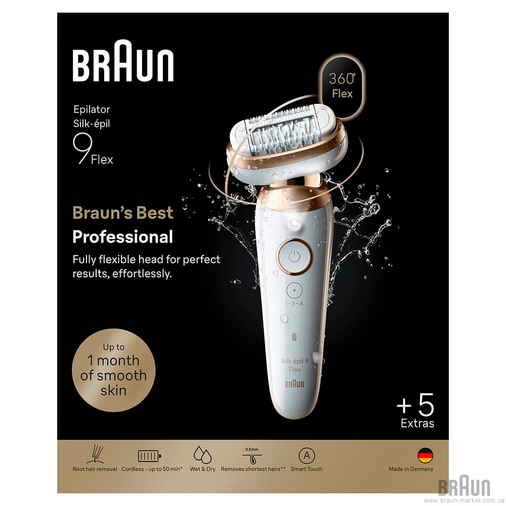 Епілятор BRAUN Silk-epil 9 Flex 3D SES 9-071 (80854912)