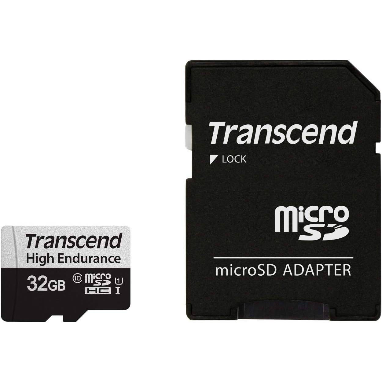 Карта пам'яті TRANSCEND microSDHC High Endurance 350V 32GB UHS-I V30 Class 10 + SD-adapter (TS32GUSD350V)