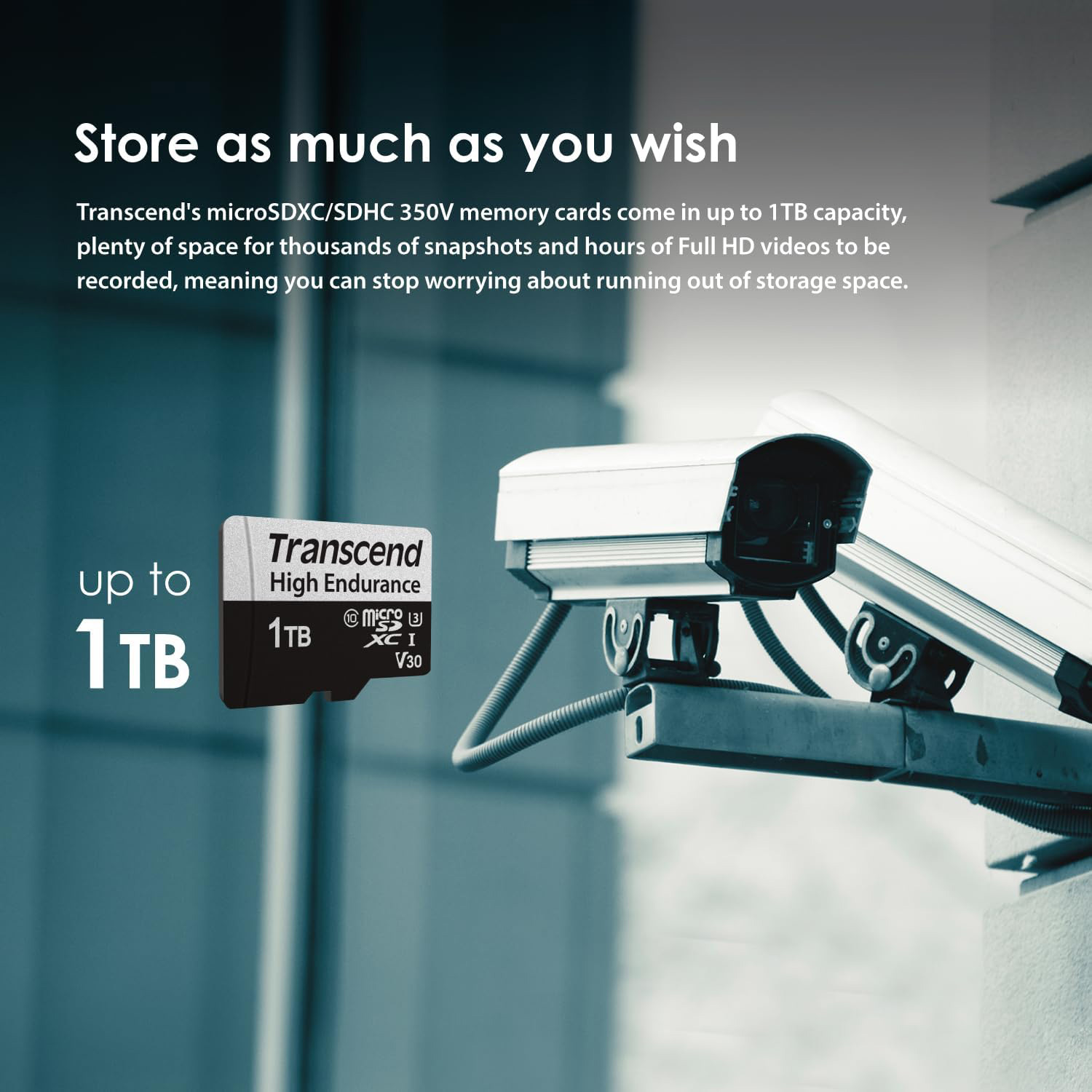 Карта пам'яті TRANSCEND microSDHC High Endurance 350V 32GB UHS-I V30 Class 10 + SD-adapter (TS32GUSD350V)