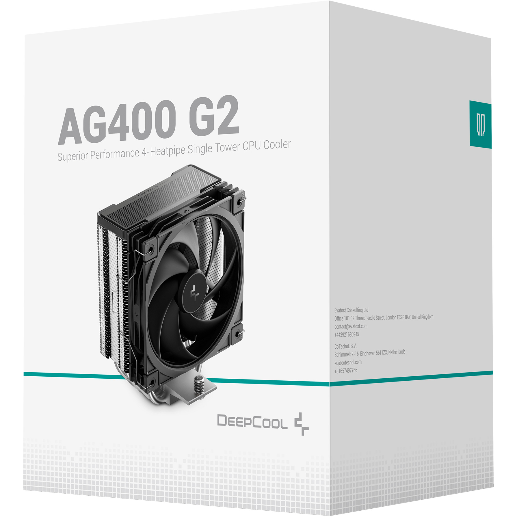 Кулер для процессора DEEPCOOL AG400 G2 Black (R-AG400-BKNPMG2-G)