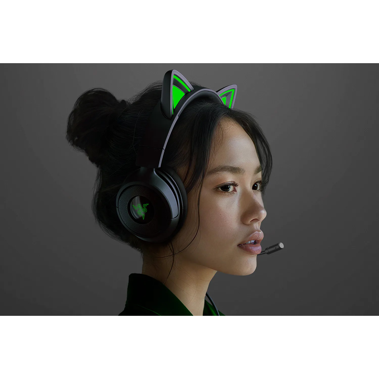 Навушники геймерскі RAZER Kraken Kitty V3 X Black (RZ04-05350200-R3M1)