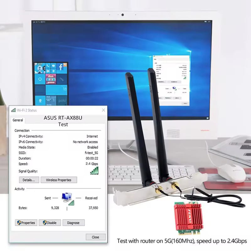 Wi-Fi адаптер FENVI AX210NGW Kit