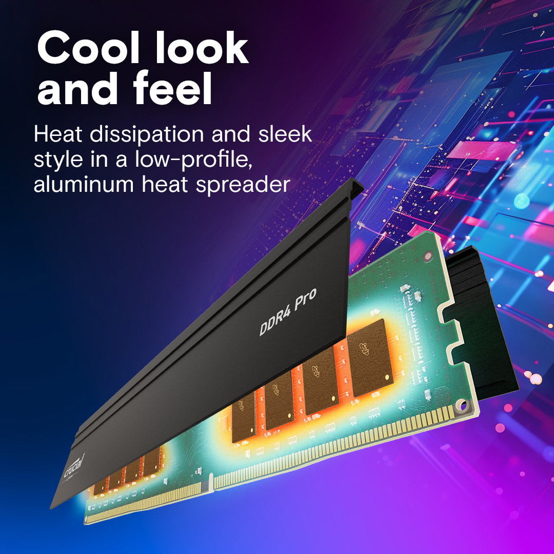 Модуль пам'яті CRUCIAL DDR4 Pro DDR4 3200MHz 32GB (CP32G4DFRA32A)