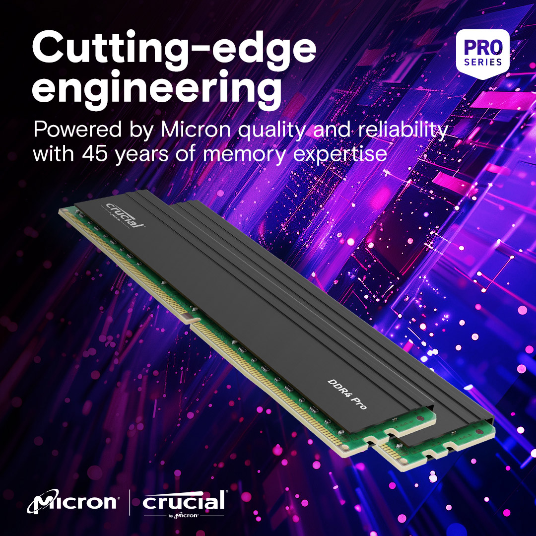 Модуль пам'яті CRUCIAL DDR4 Pro DDR4 3200MHz 32GB (CP32G4DFRA32A)