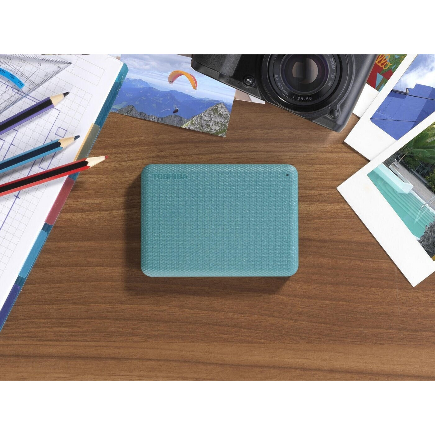 Портативный жёсткий диск TOSHIBA Canvio Advance 1TB USB3.2 Green (HDTCA10EG3AA)
