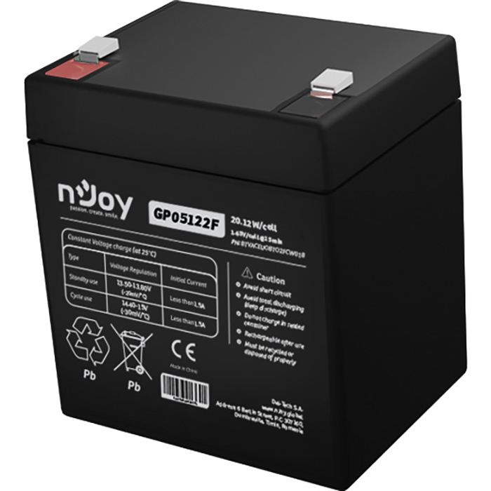 Акумуляторна батарея NJOY GP05122F (12В, 5Агод) (BTVACEUOBTO2FCW01B)