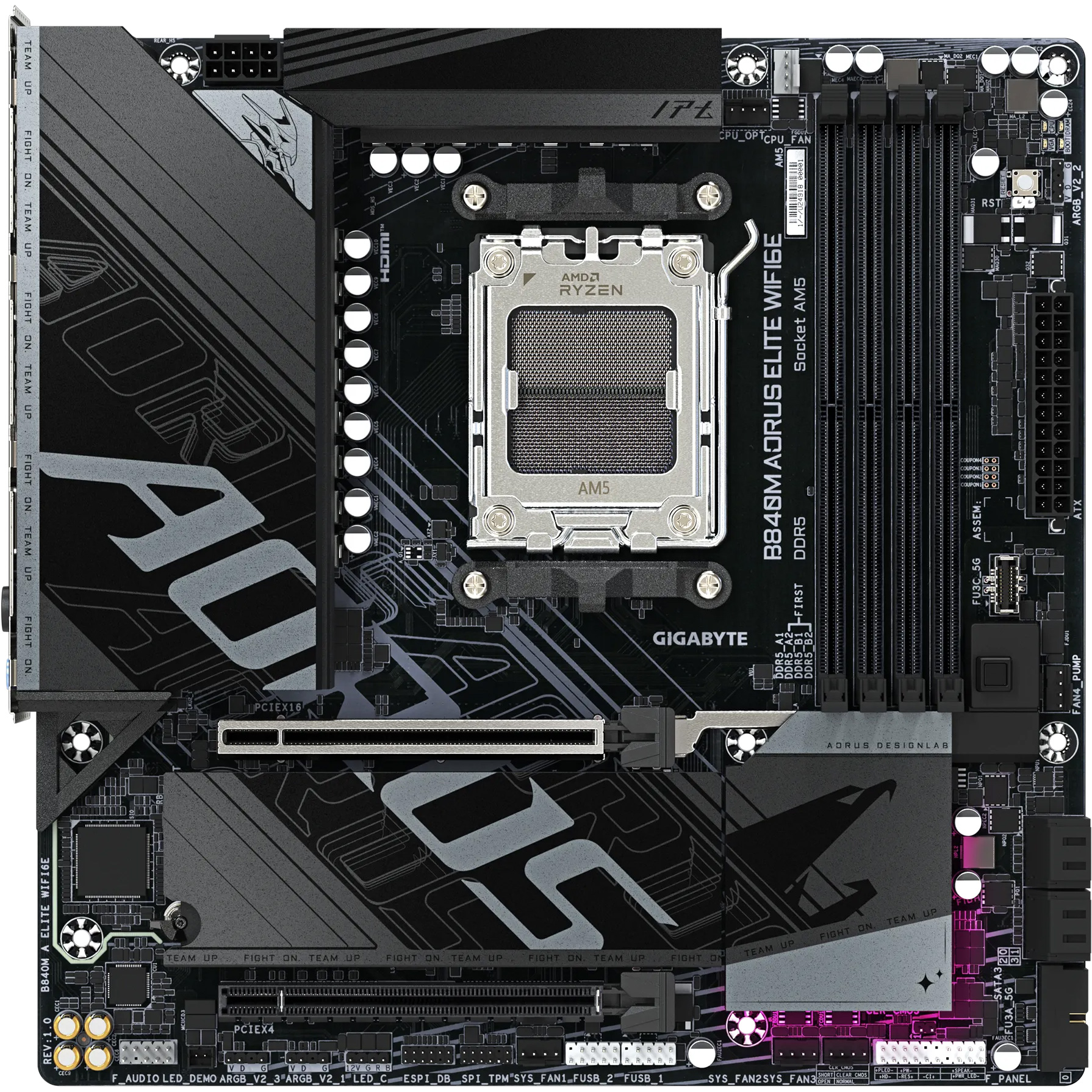 Материнская плата Gigabyte AORUS B840M Elite WiFi6E