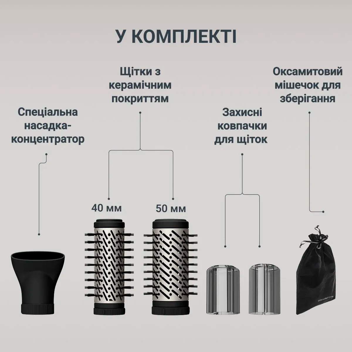 Фен-щётка ROWENTA Brush Activ UB9530F0