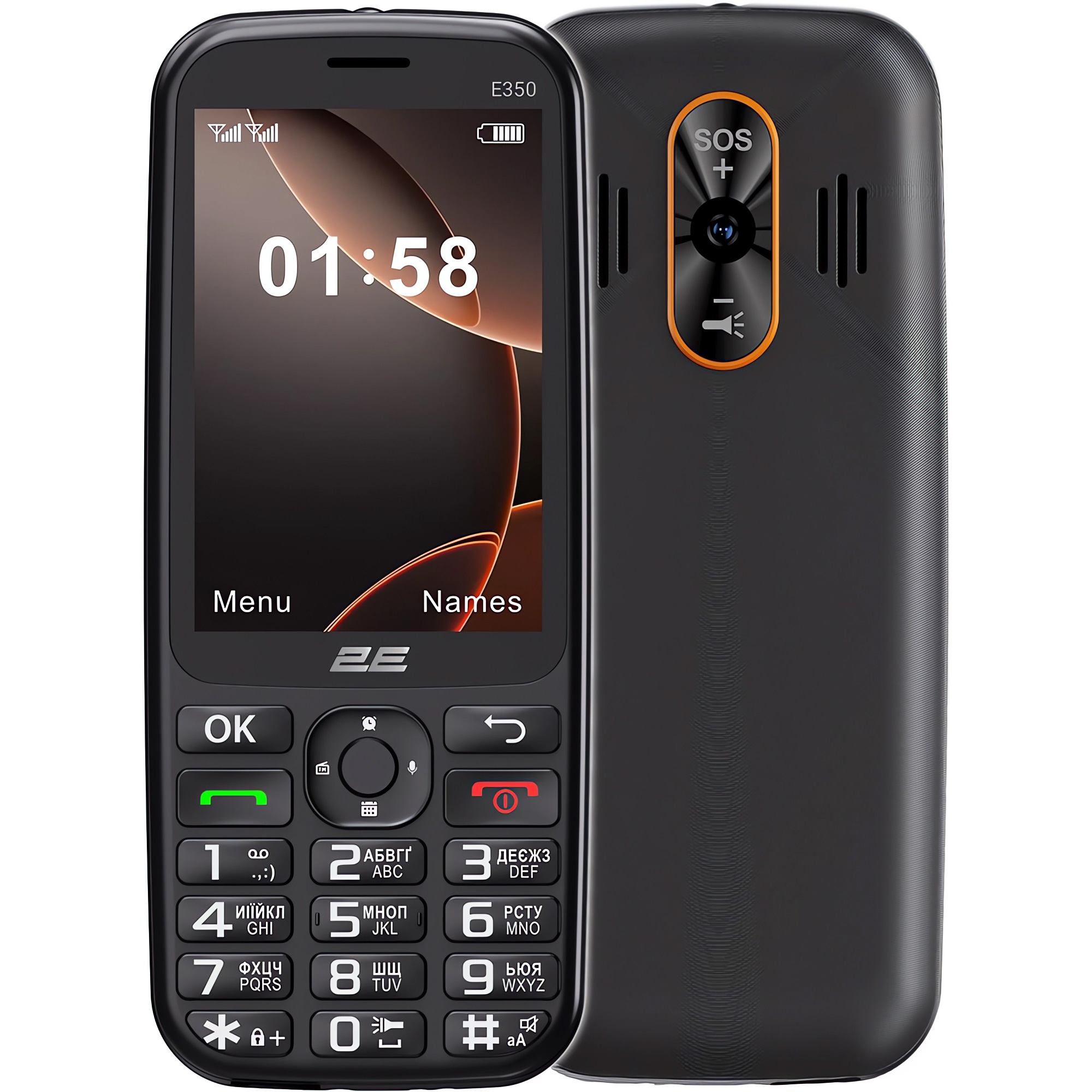 Мобільний телефон 2E E350 Black