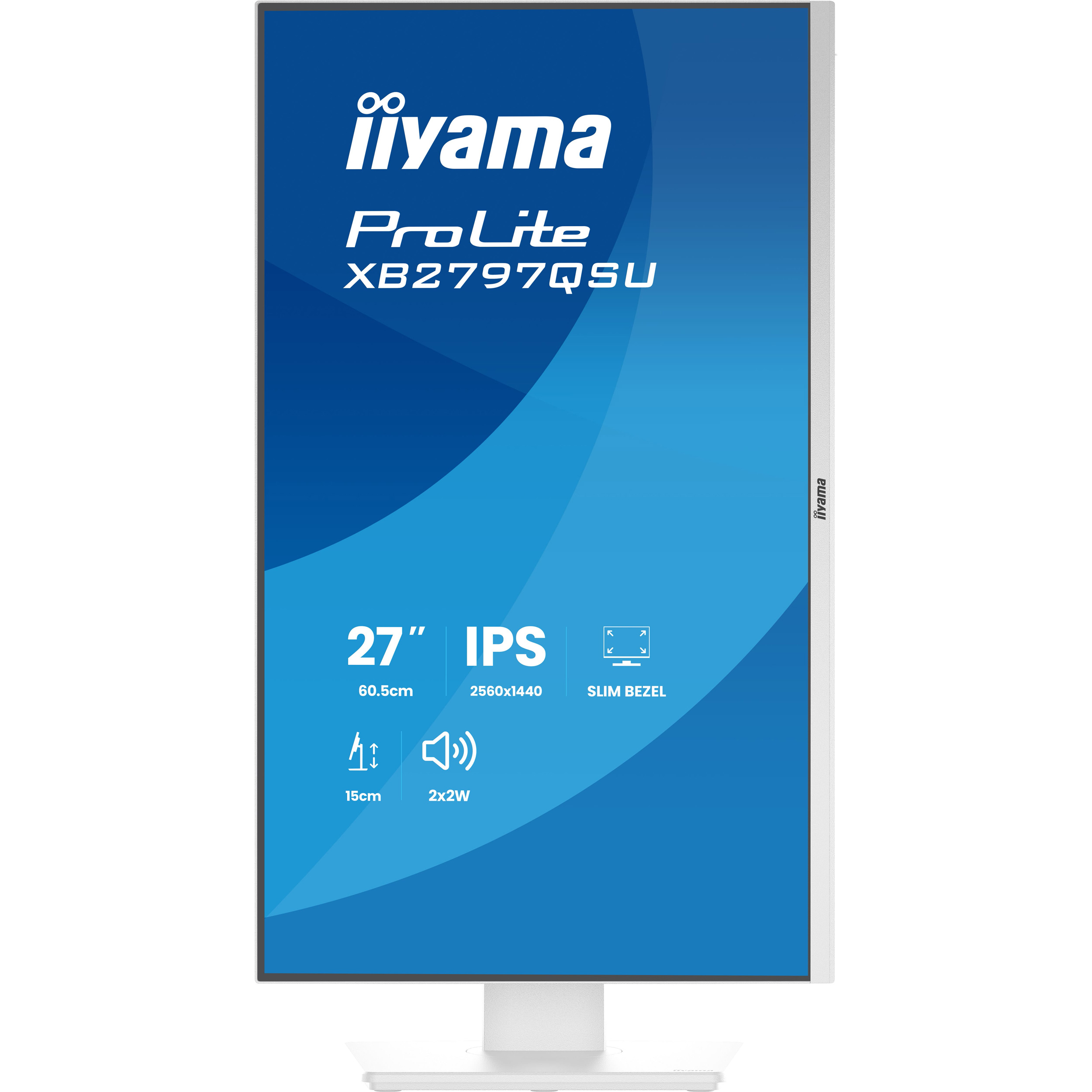 Монітор 27" IIYAMA ProLite XB2797QSU-W1 Matte White