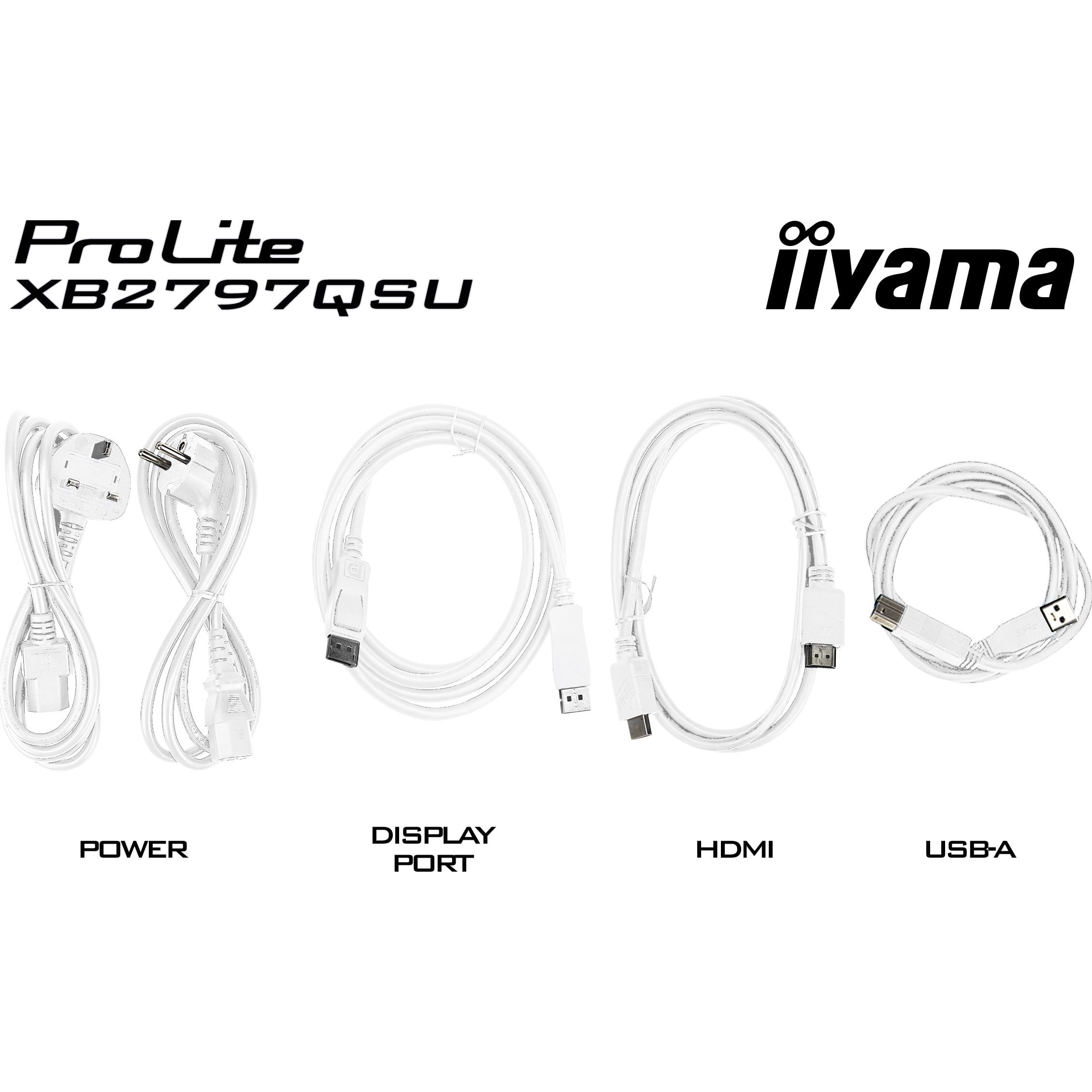 Монітор 27" IIYAMA ProLite XB2797QSU-W1 Matte White