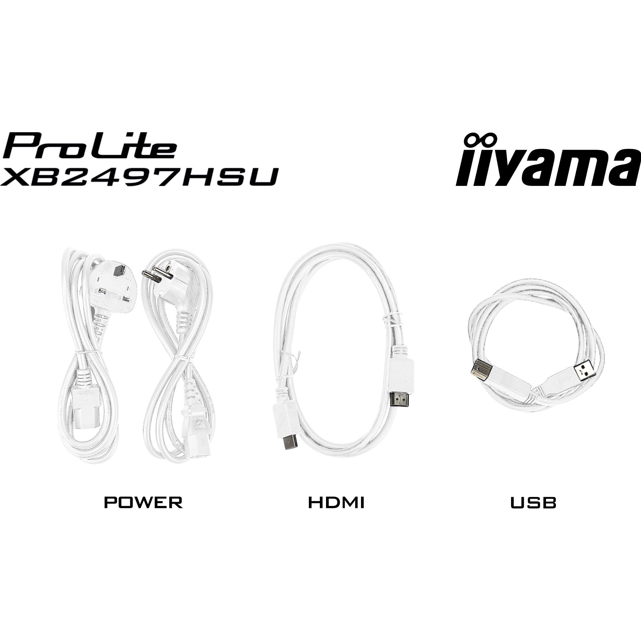 Монітор 23.8" IIYAMA ProLite XB2497HSU-W1 Matte White