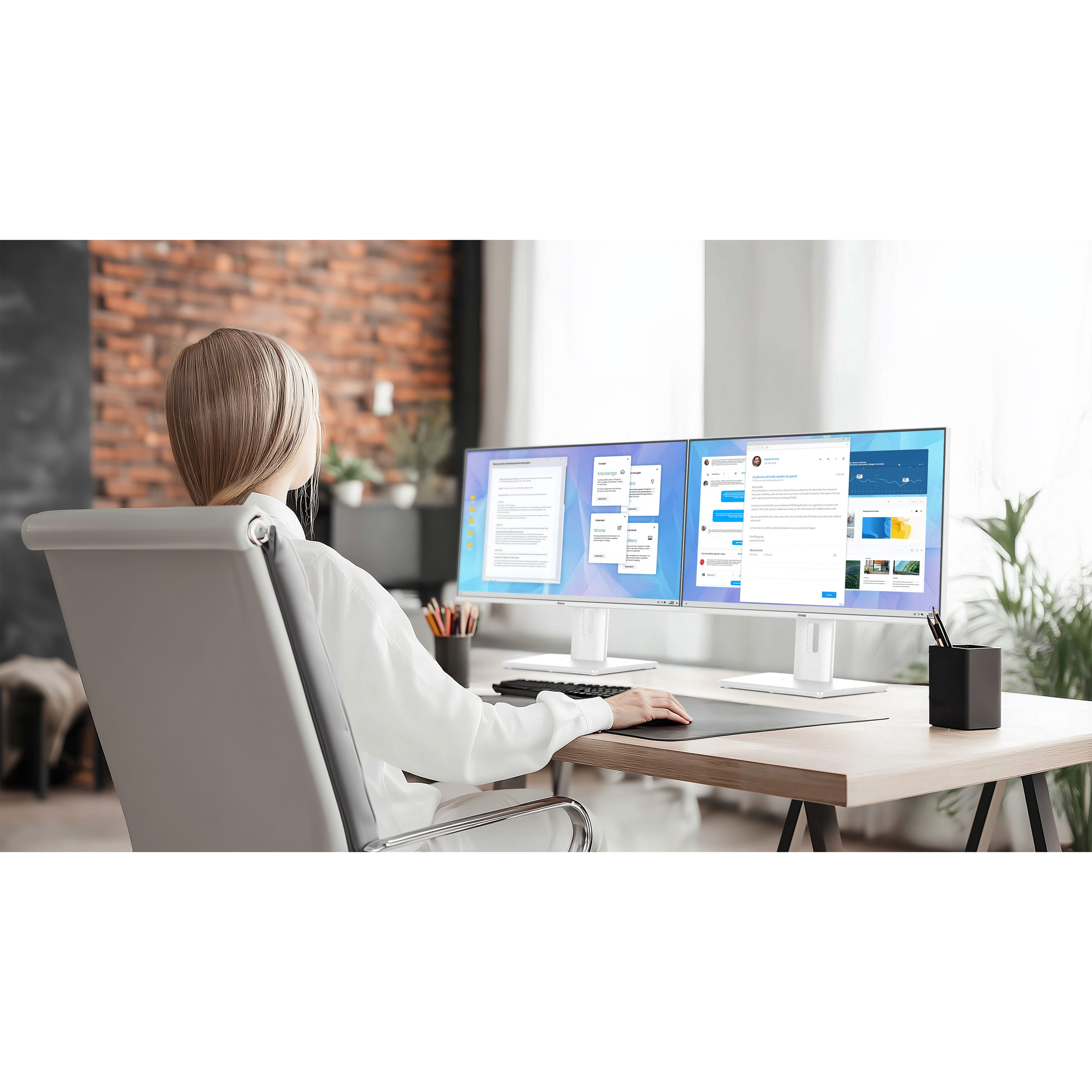 Монітор 23.8" IIYAMA ProLite XB2497HSU-W1 Matte White