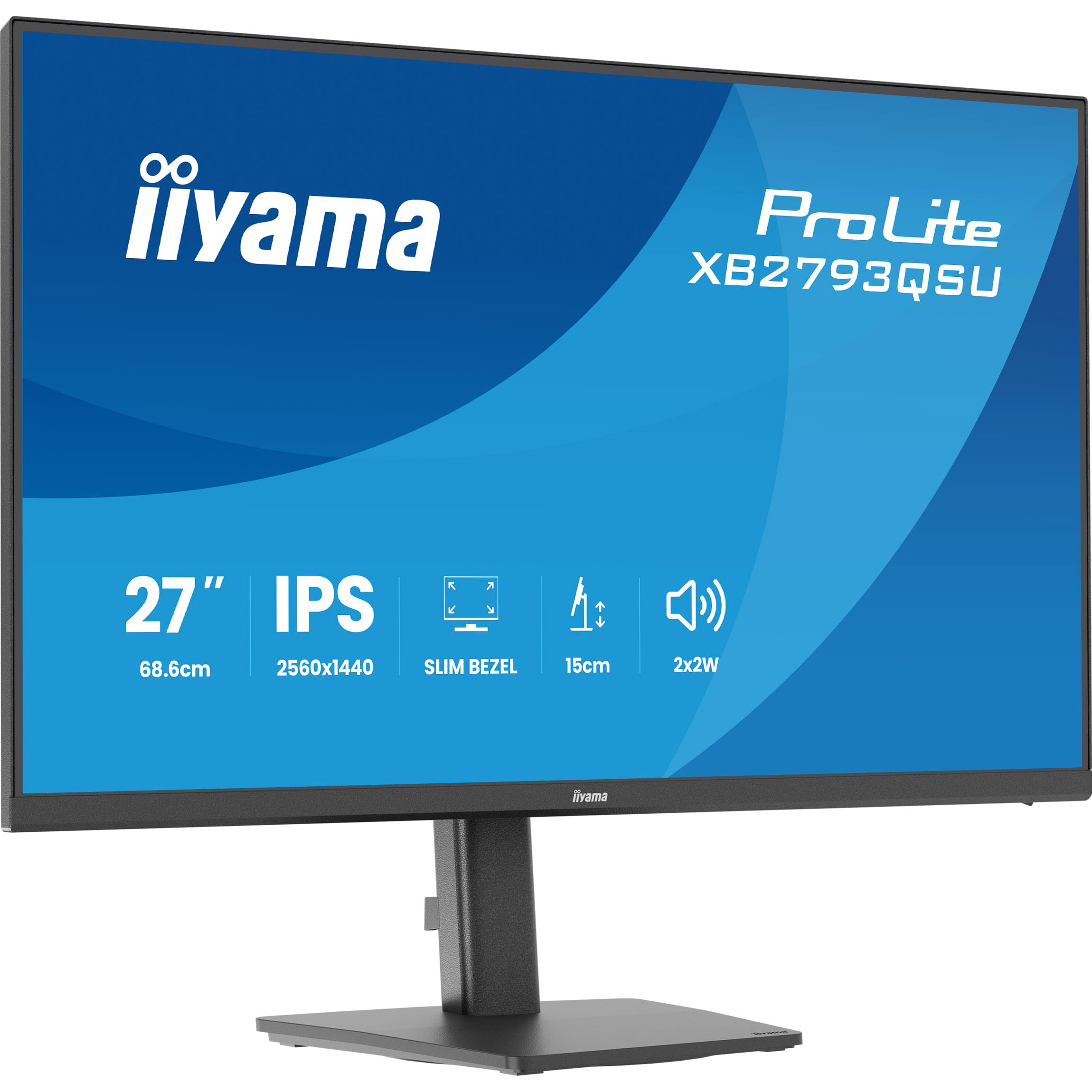 Монітор 27" IIYAMA ProLite XB2793QSU-B1 Matte Black