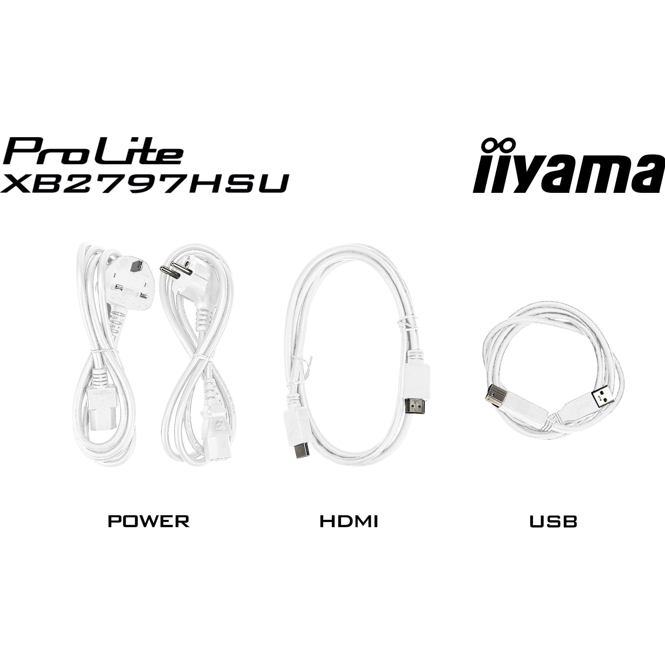 Монітор 27" IIYAMA ProLite XB2797HSU-W1 Matte White