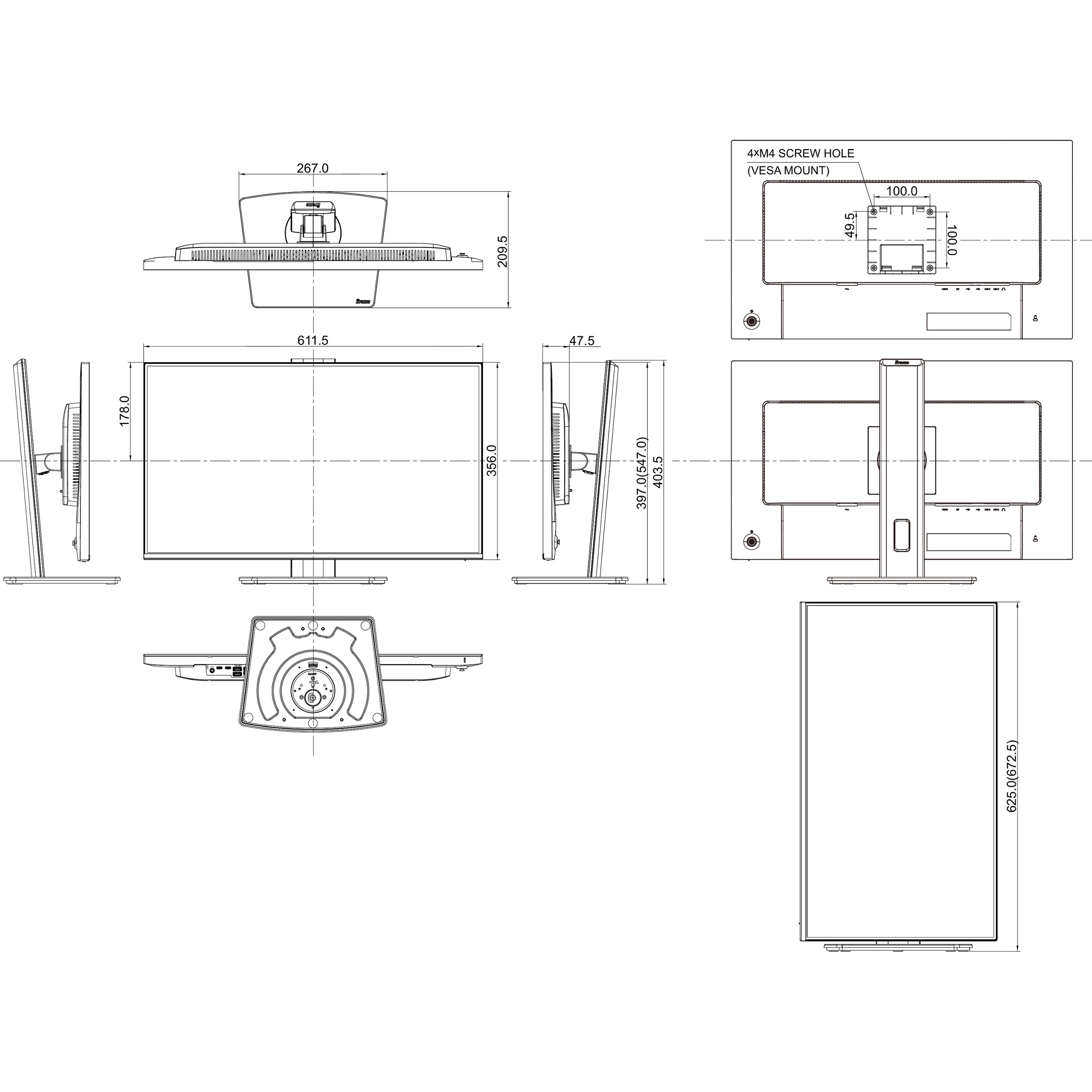 Монітор 27" IIYAMA ProLite XB2797HSU-W1 Matte White