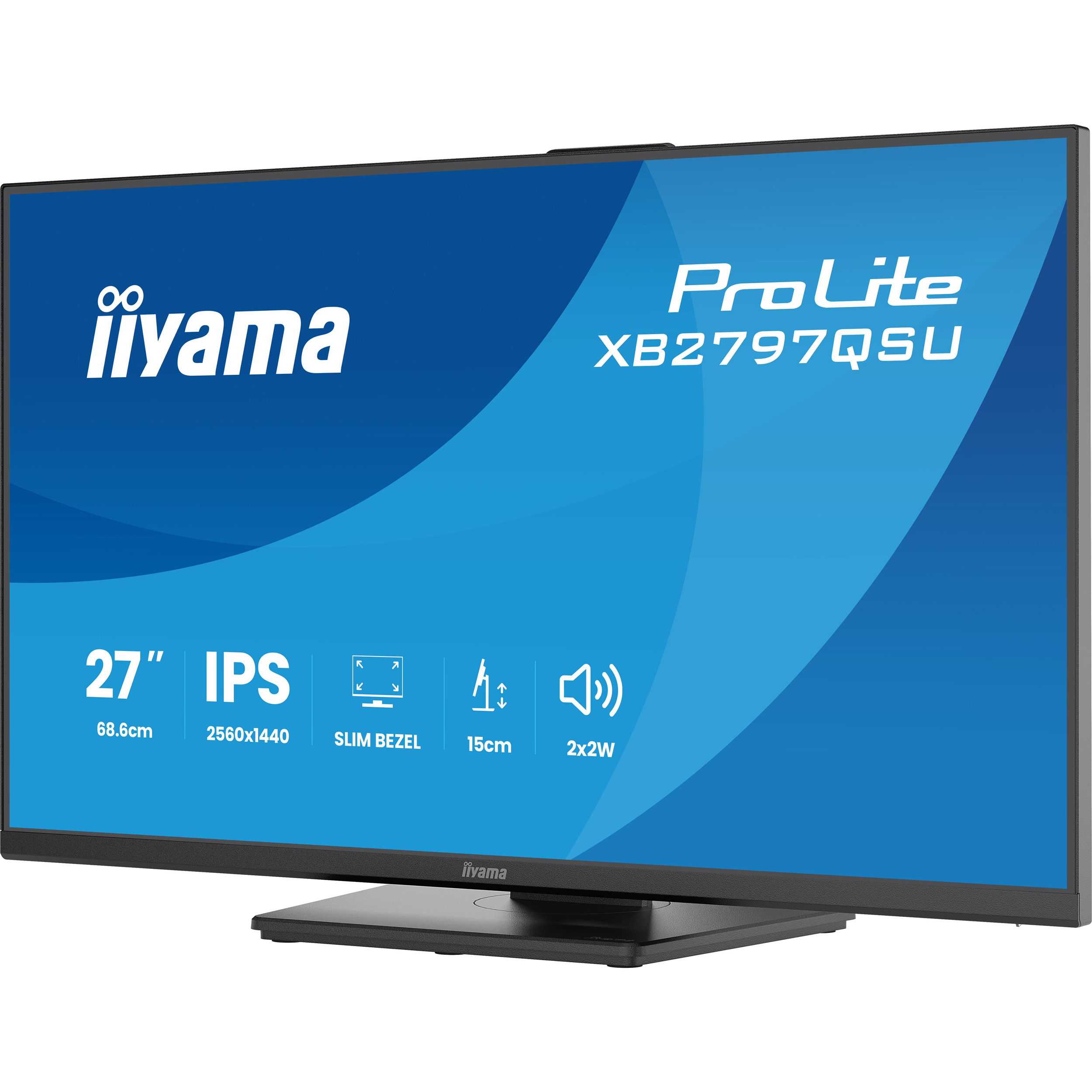 Монітор 27" IIYAMA ProLite XB2797QSU-B1 Matte Black
