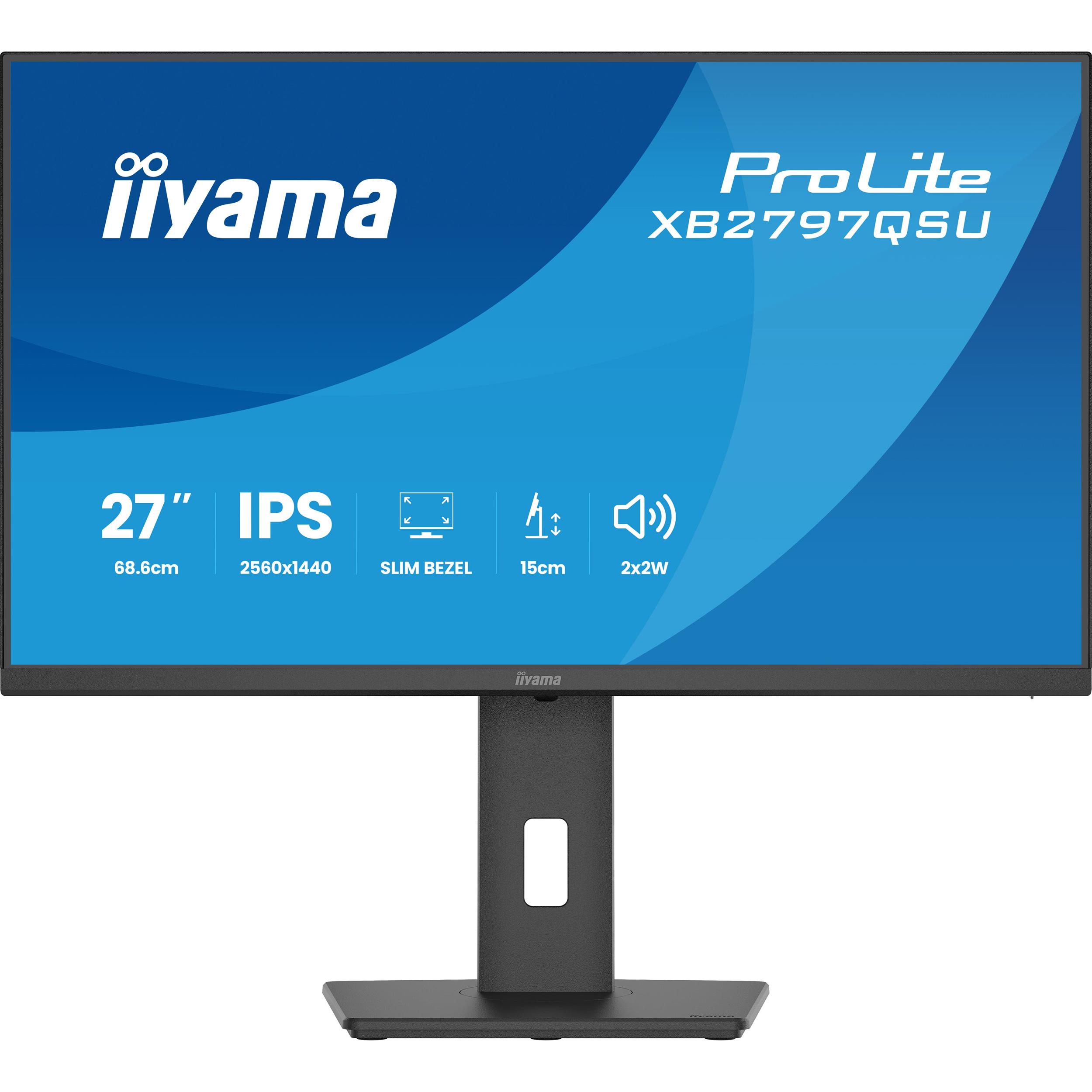 Монітор 27" IIYAMA ProLite XB2797QSU-B1 Matte Black