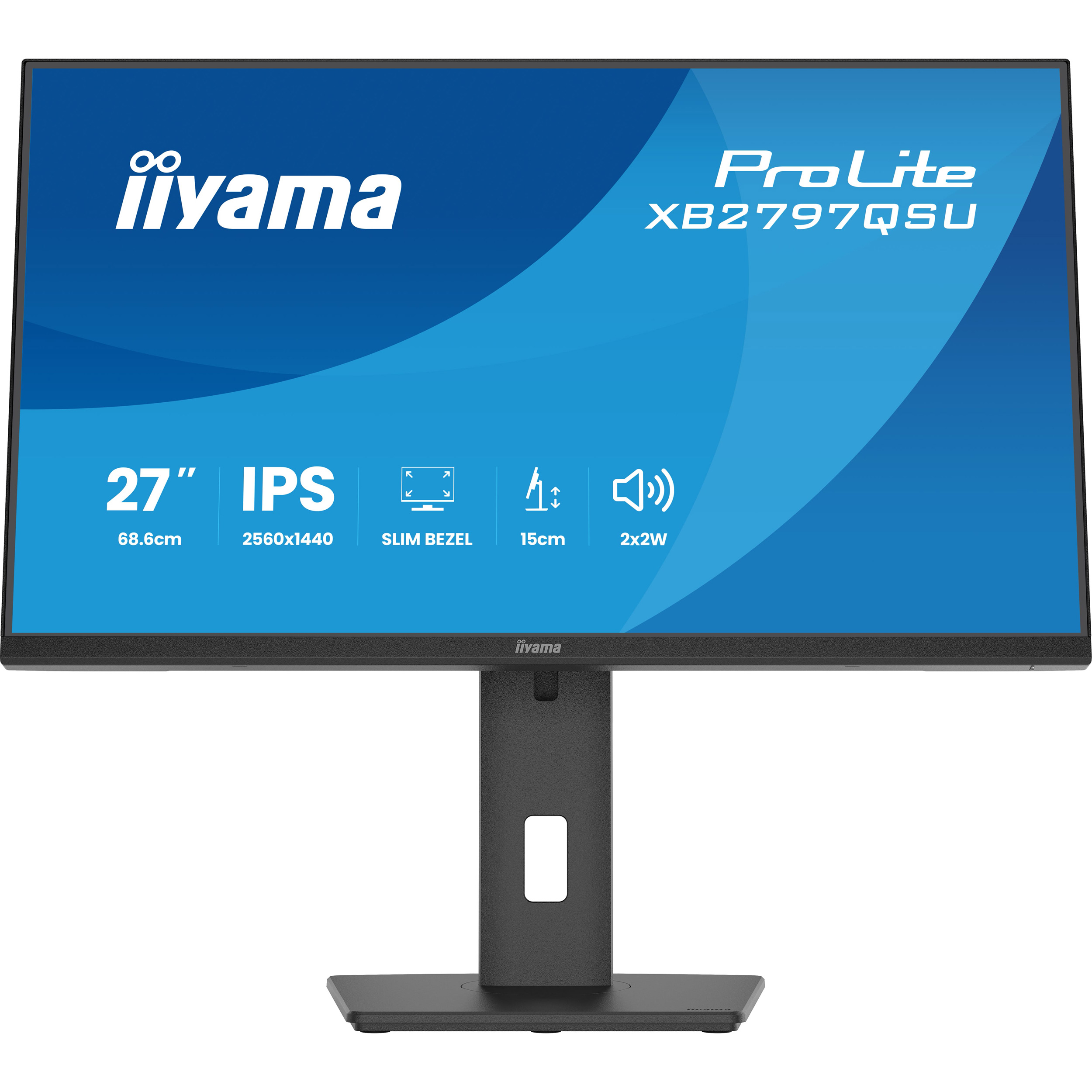 Монітор 27" IIYAMA ProLite XB2797QSU-B1 Matte Black