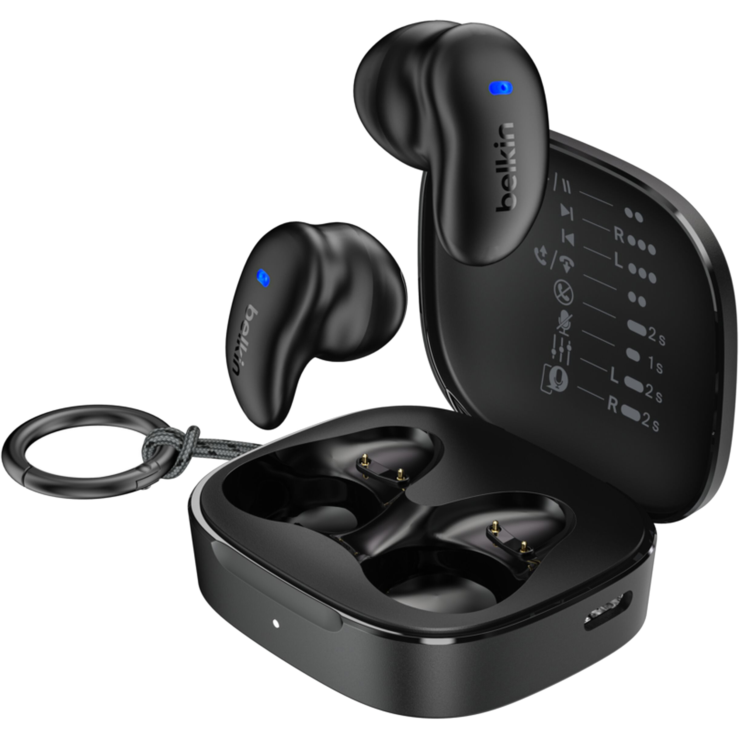 Навушники BELKIN SoundForm Anywhere True Wireless Earbuds Black (AUC014HQBK)