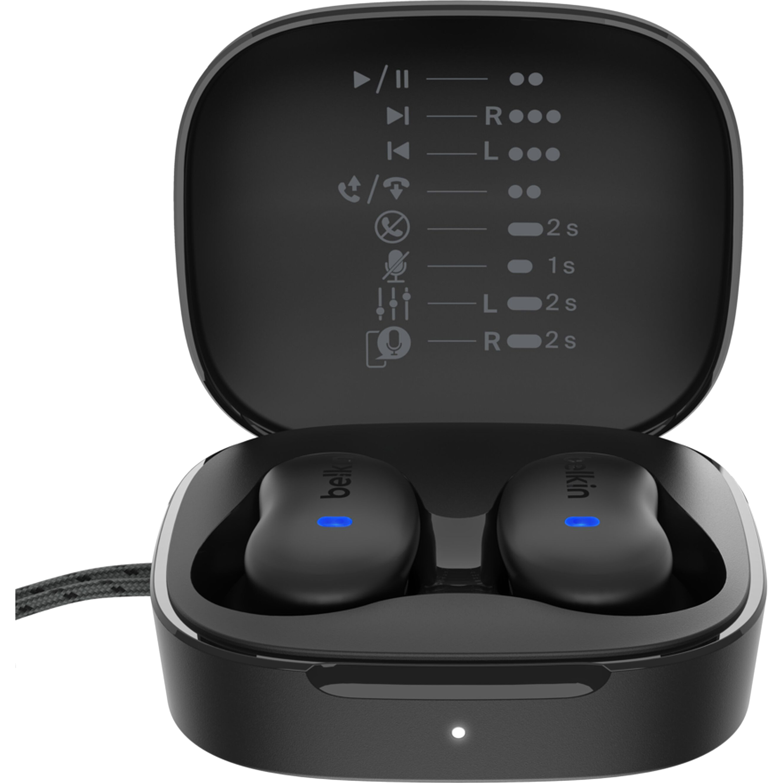 Навушники BELKIN SoundForm Anywhere True Wireless Earbuds Black (AUC014HQBK)
