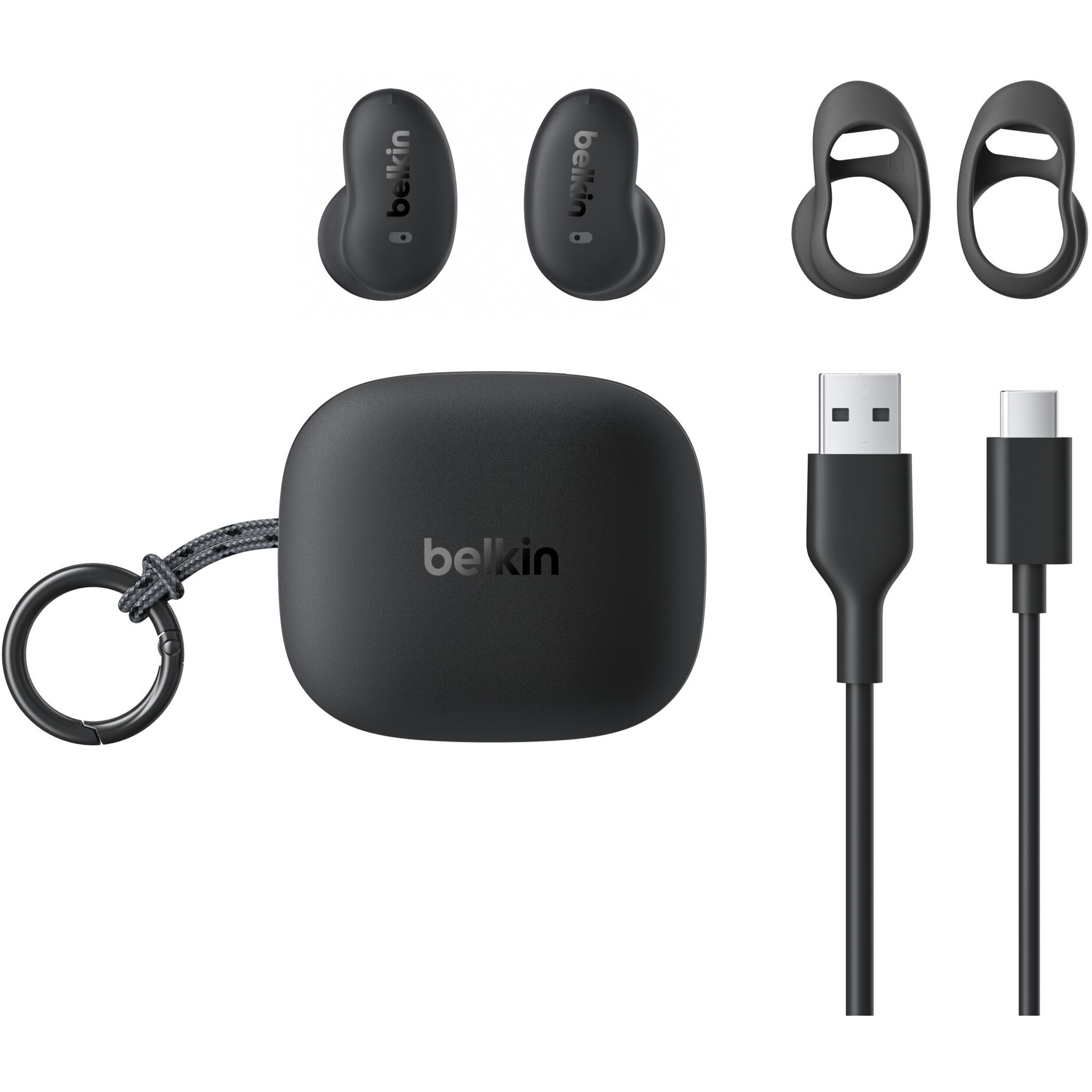 Навушники BELKIN SoundForm Anywhere True Wireless Earbuds Black (AUC014HQBK)