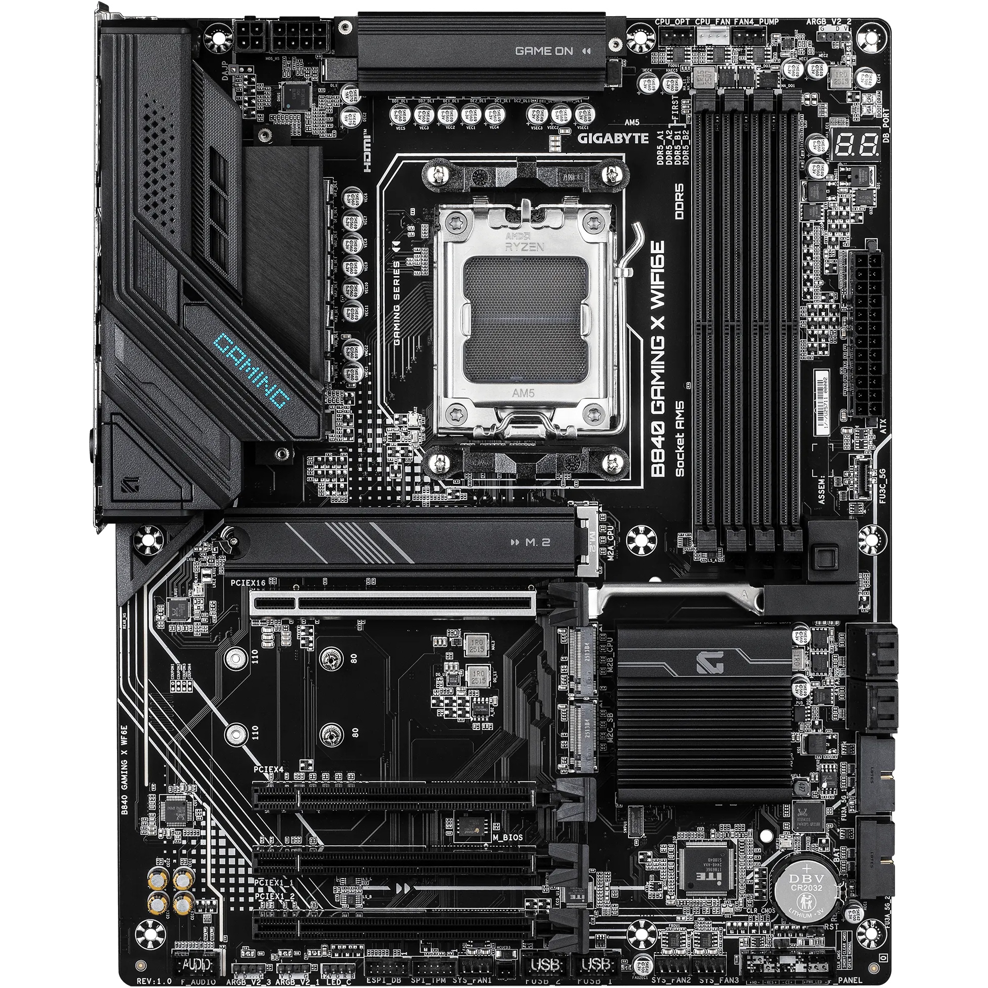 Материнская плата GIGABYTE B840 Gaming X WiFi6E