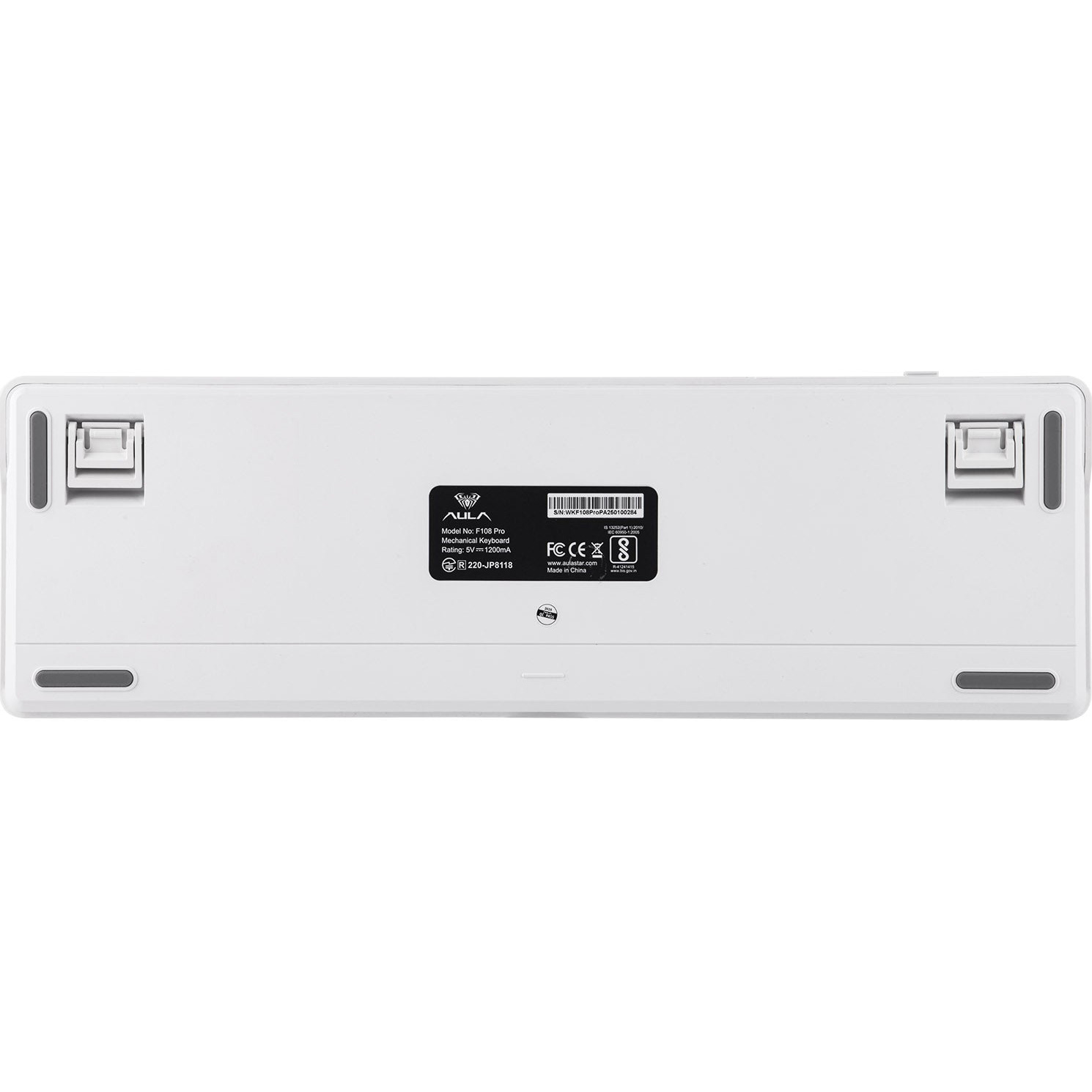 Клавіатура бездротова AULA F108 Pro White (6978080501318)