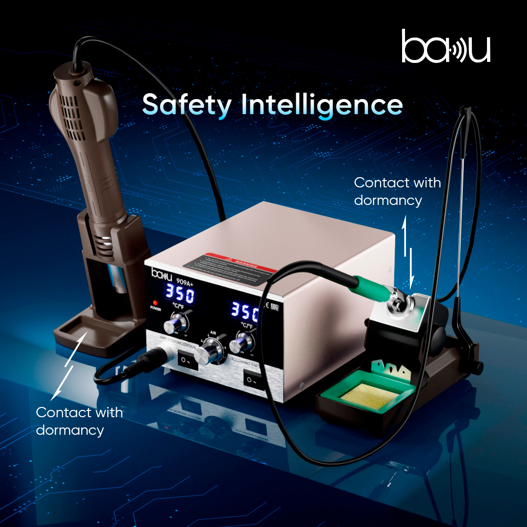 Паяльна станція з феном BAKU BK-909A+