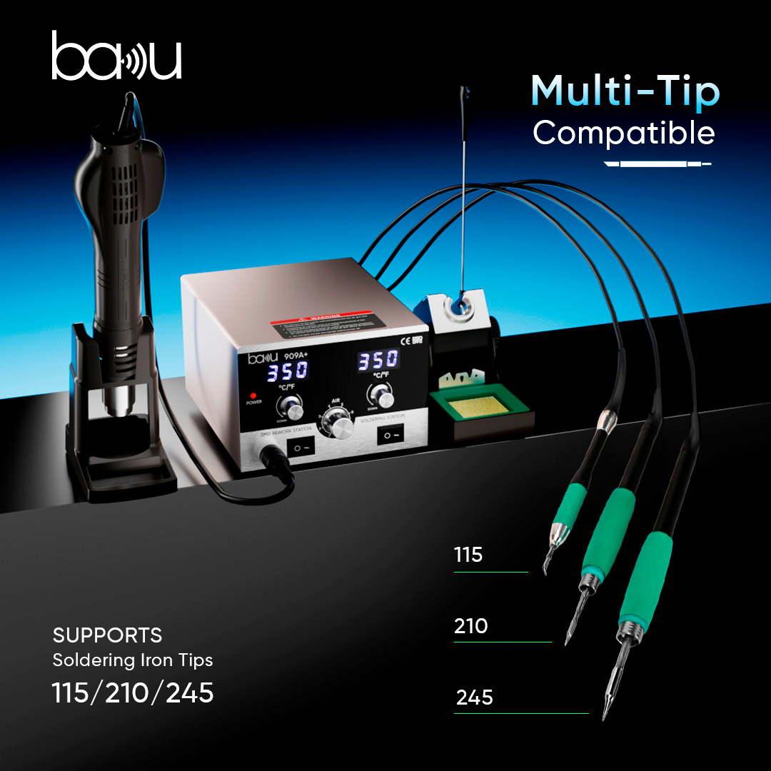Паяльна станція з феном BAKU BK-909A+