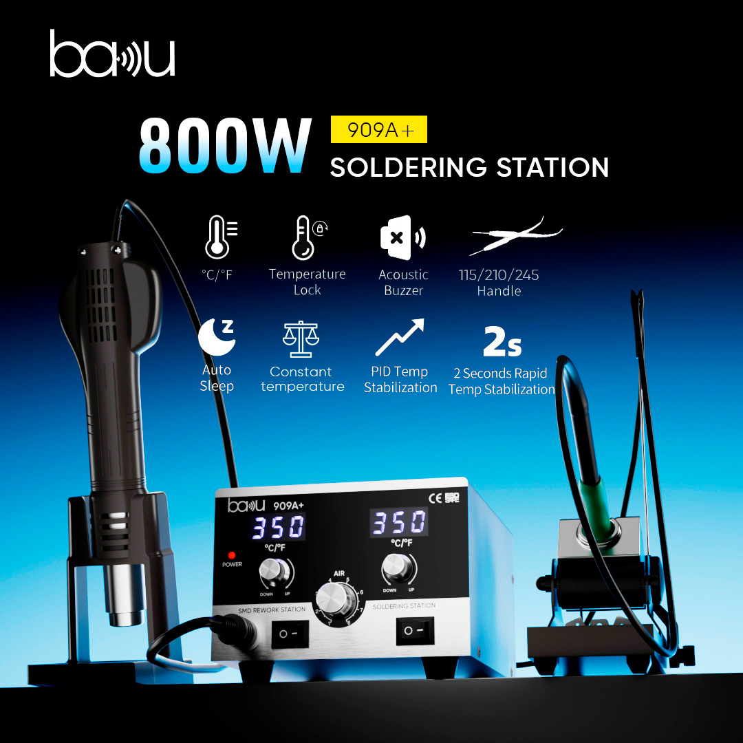 Паяльна станція з феном BAKU BK-909A+